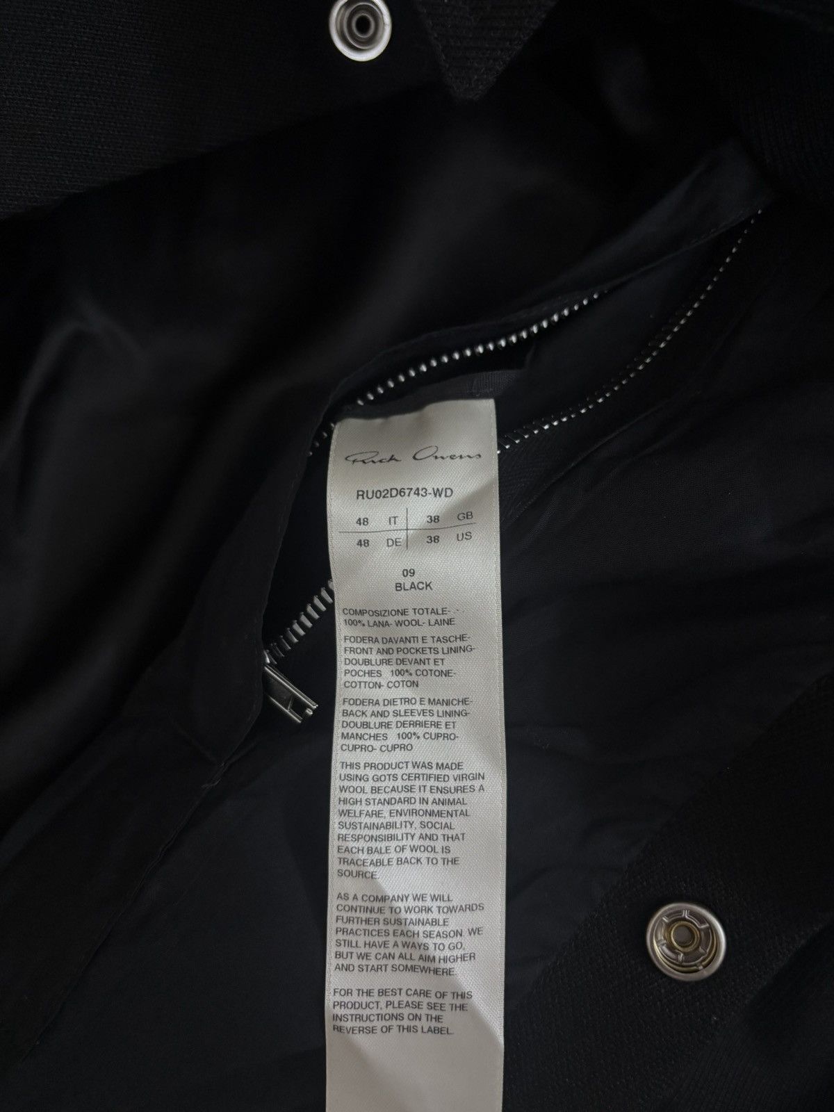 Rick Owens Rick Owens FW24 Porterville Alice Strobe Jacket Size US M / EU 48-50 / 2 - 3 Thumbnail