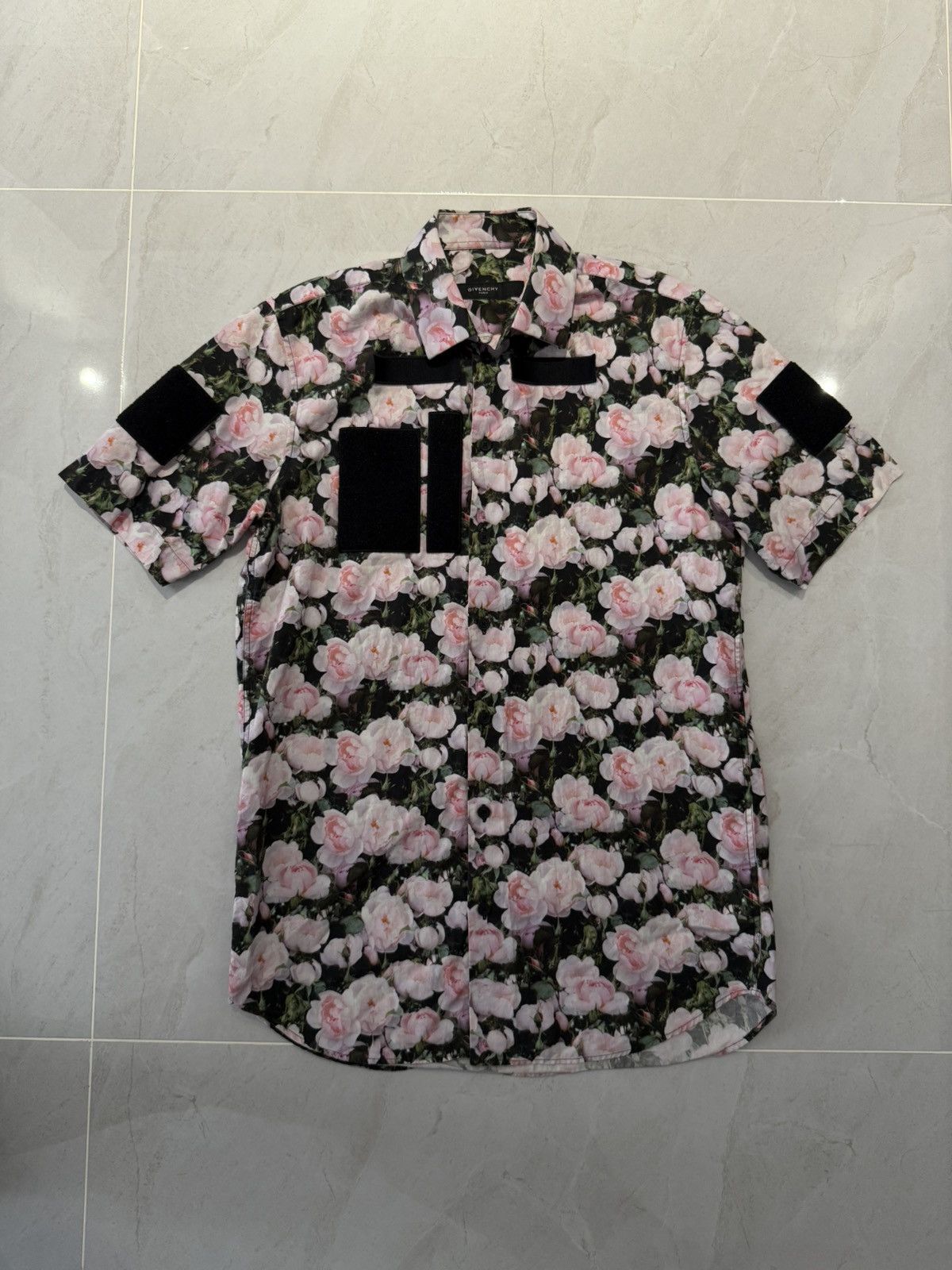 Givenchy Givenchy FW13 Runway Rose Pattern Shirt *Ricardo Tisci* Size US M / EU 48-50 / 2 - 3 Thumbnail