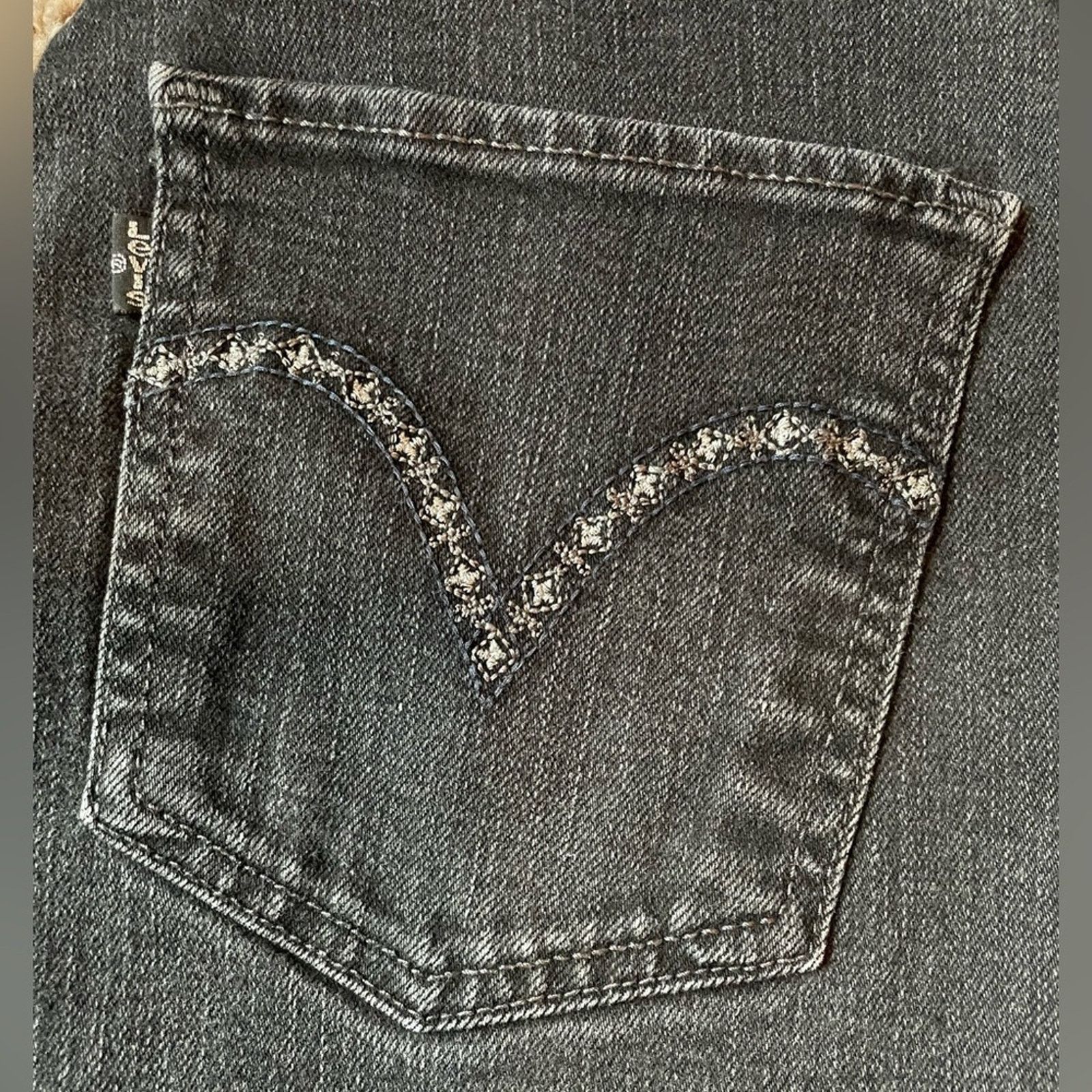 Levi's Levi's Silver Tab Black Mid Rise Skinny Denim Jeans size 6 Size 28" / US 6 / IT 42 - 2 Thumbnail
