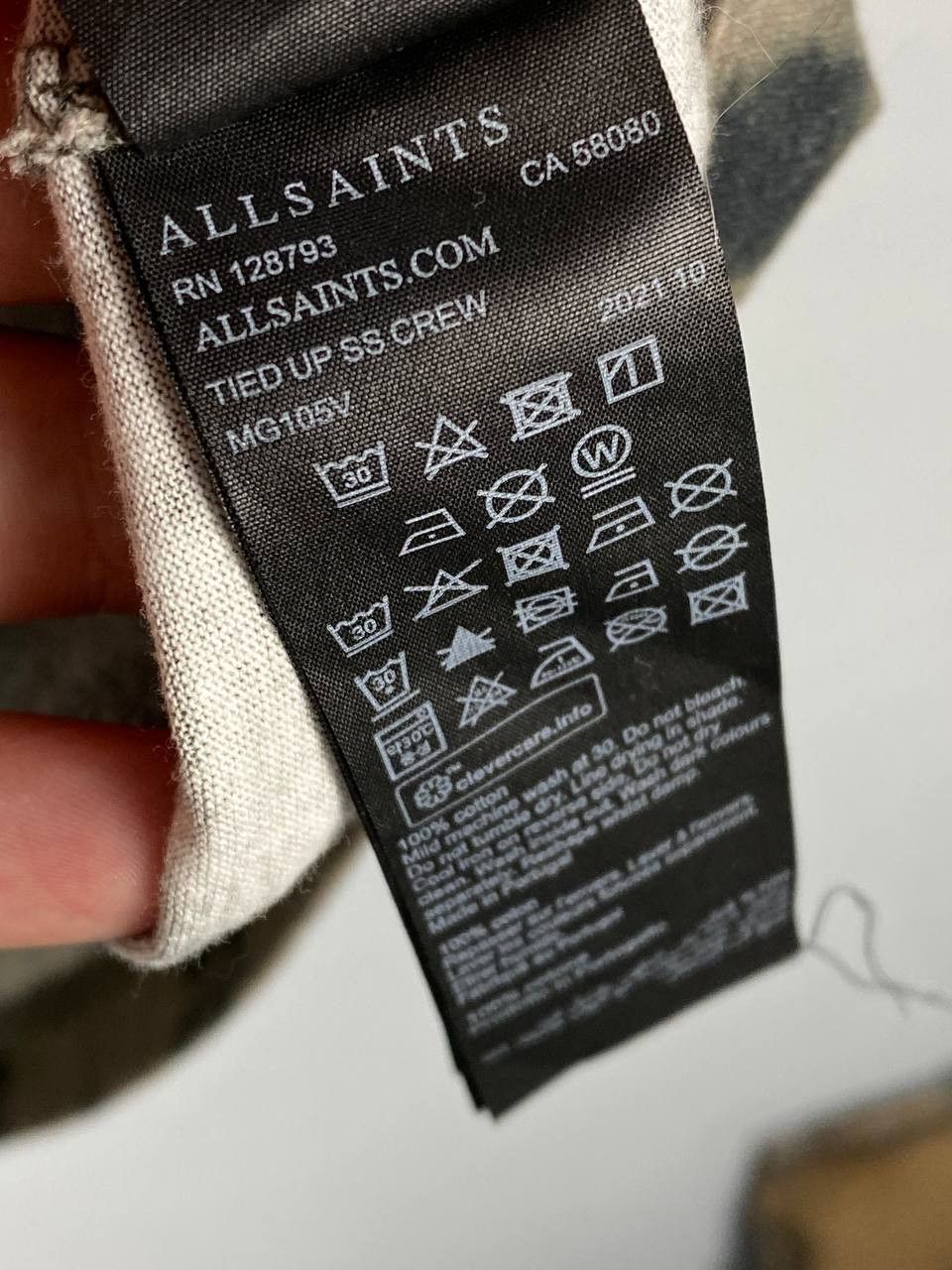 Allsaints Allsaints Tied Up SS Oversized Logo T-Shirt Made In Portugal Size US M / EU 48-50 / 2 - 8 Thumbnail