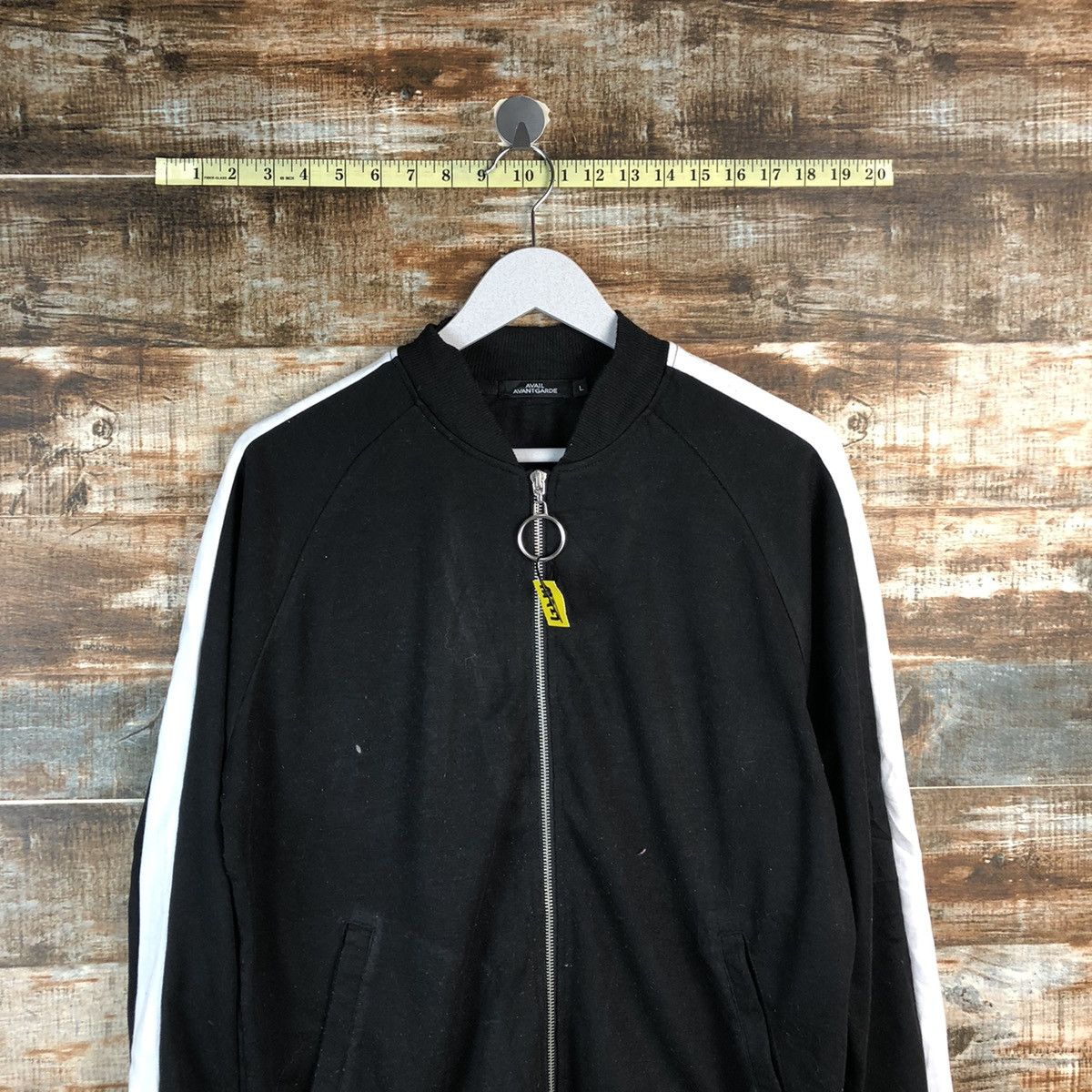 Japanese Brand × Vintage Avail Avant Garde Black Sweather #A1927 Size US L / EU 52-54 / 3 - 2 Thumbnail