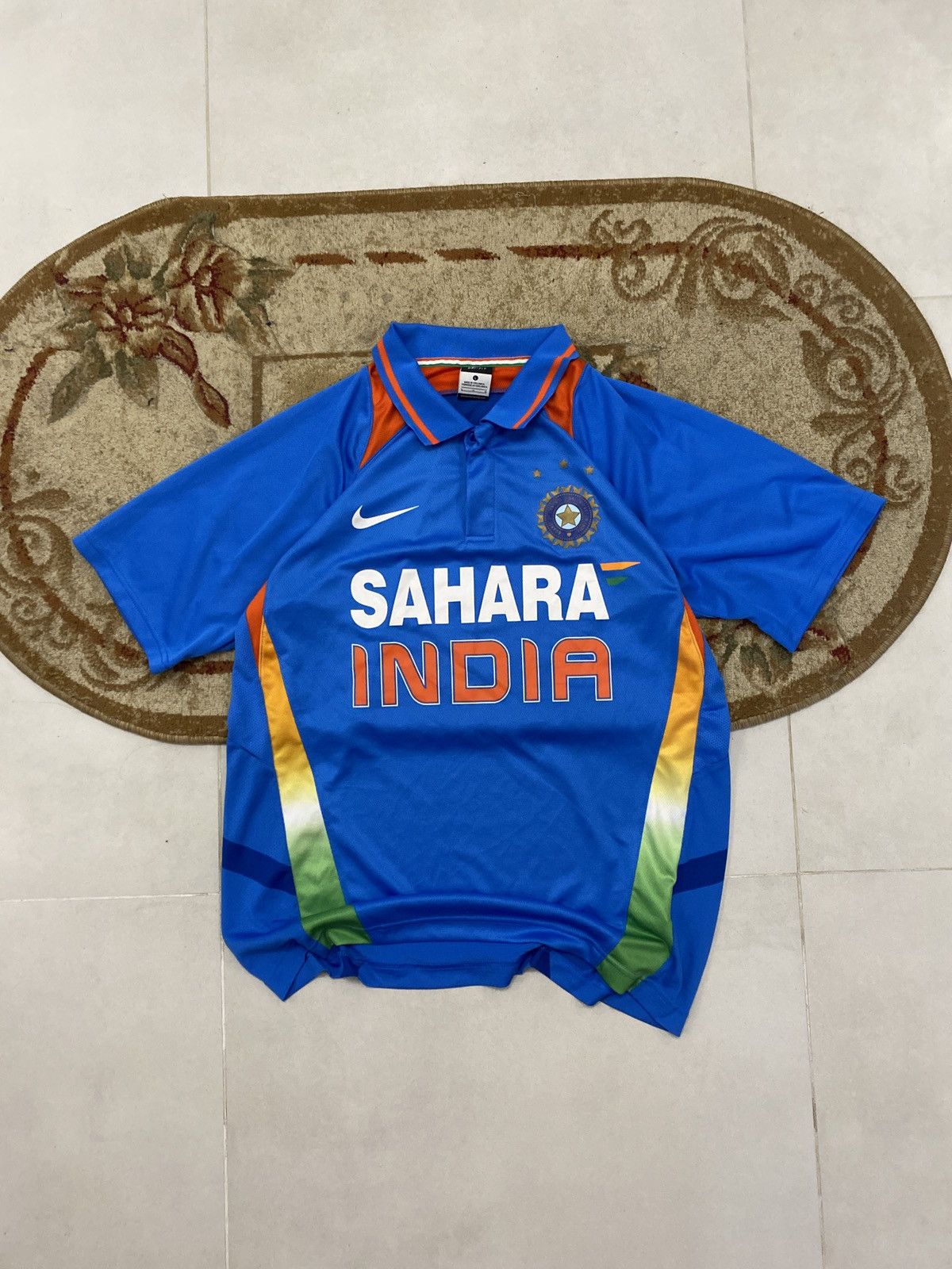 Nike Nike Dri Fit Sahara India Cricket Jersey Size US L / EU 52-54 / 3 - 1 Thumbnail