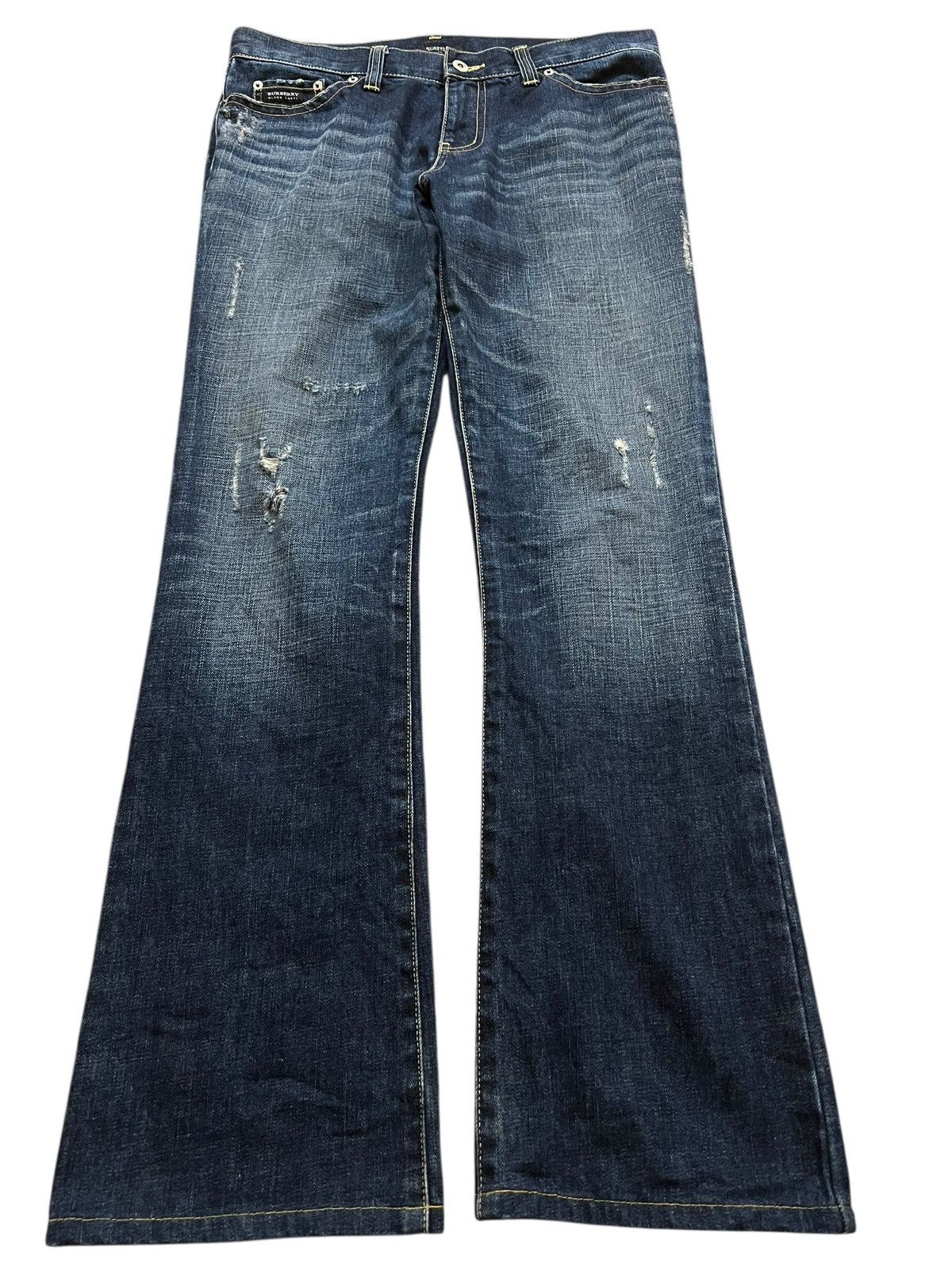 💥Flare💥Burberry Black Label Distressed Flare Jean