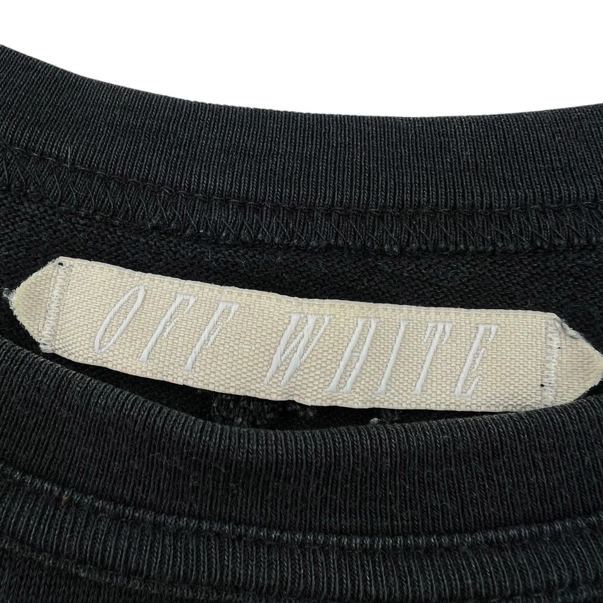 Off-White Off-White Diagonal Velour Black T Shirt Size US M / EU 48-50 / 2 - 4 Thumbnail