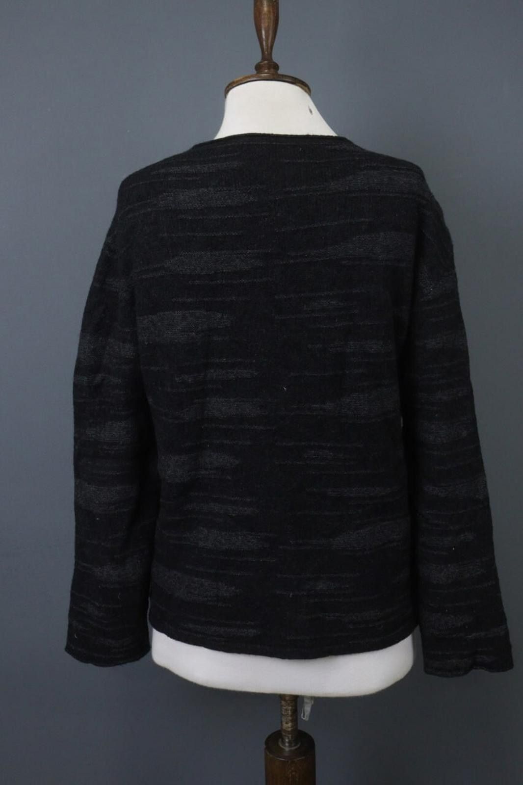 Transit Transit Black Knitted Crew Neck Stretchable Pullover Sweater Size M / US 6-8 / IT 42-44 - 9 Thumbnail