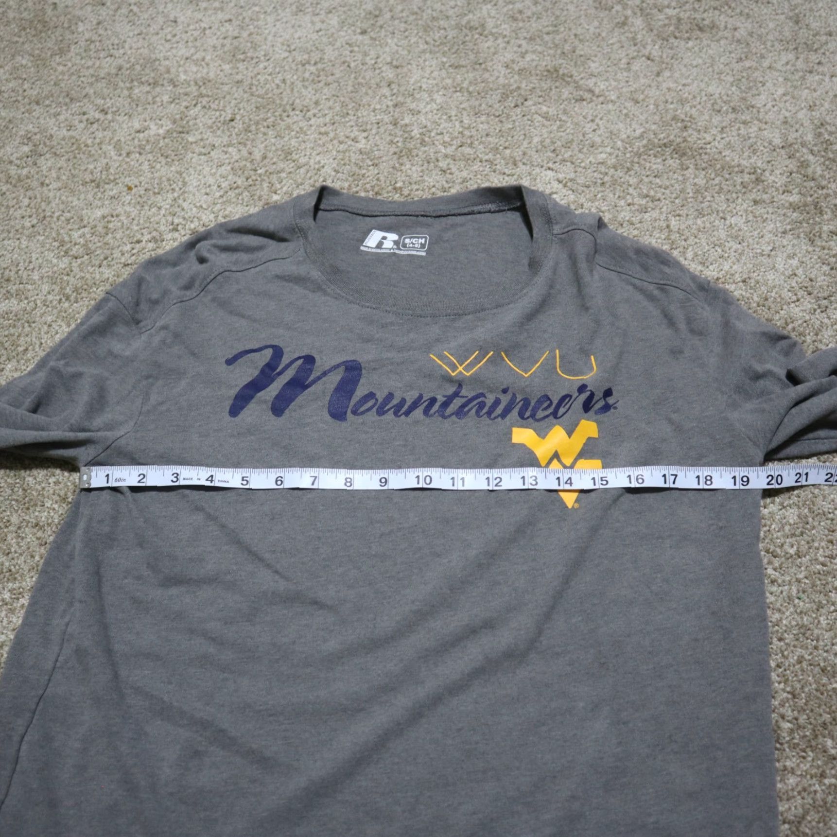 Vintage VINTAGE West Virginia Mountaineers Football T-Shirt Russell Men S Gray Sports 90s Size US S / EU 44-46 / 1 - 5 Thumbnail