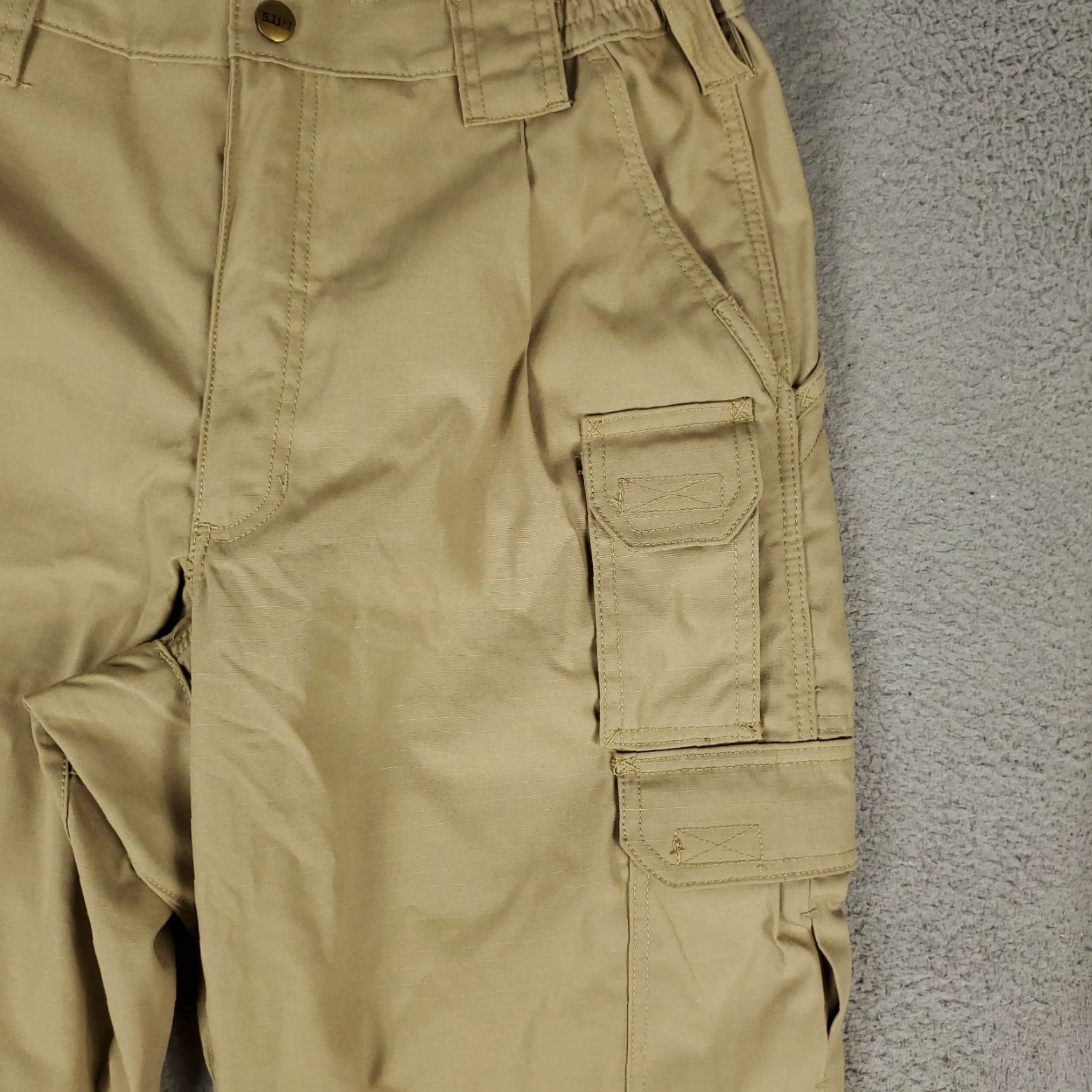 Vintage 5.11 Tactical Pants Mens 34x32 Beige Outdoors Cargo Trousers Size US 34 / EU 50 - 3 Thumbnail