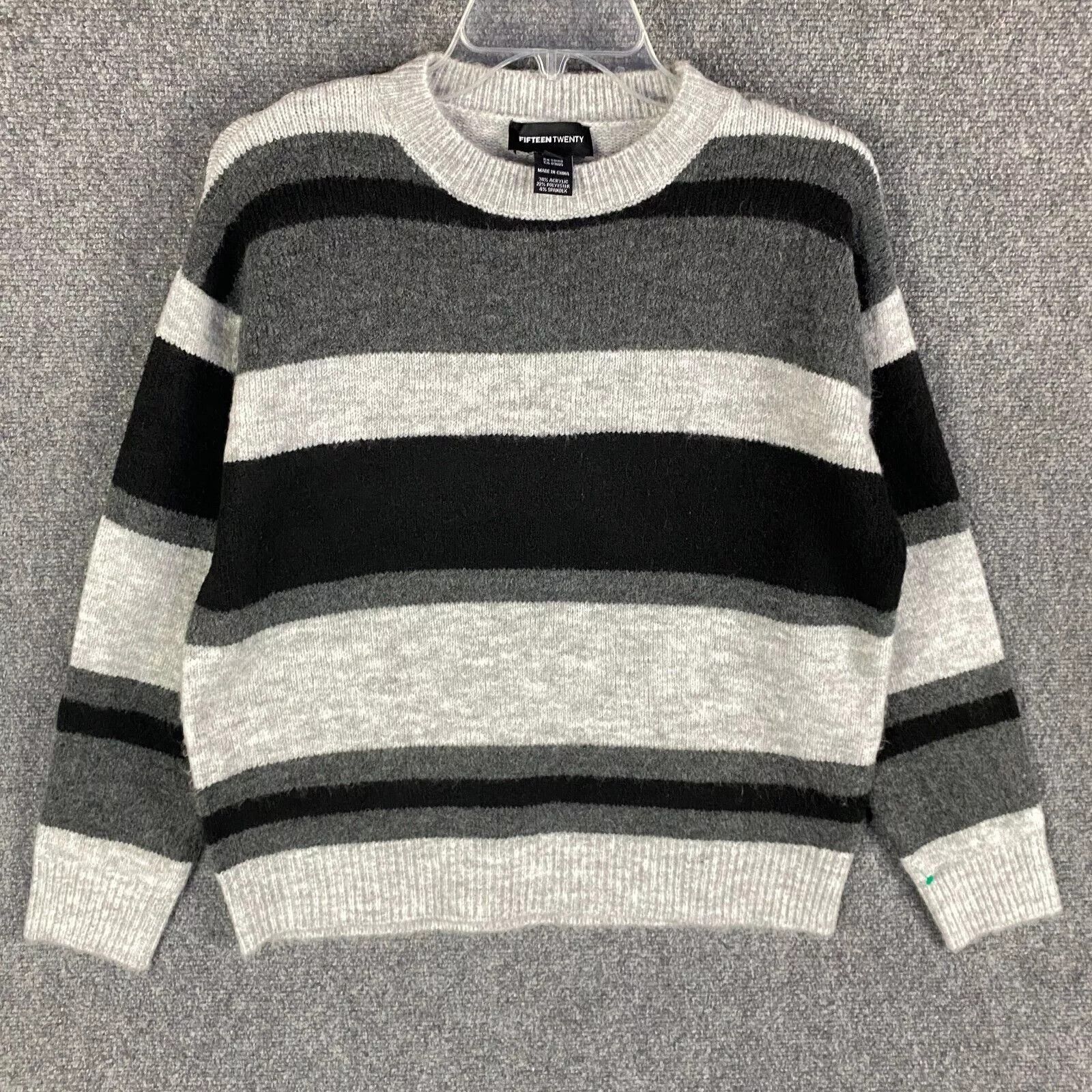 Other Fifteen Twenty Sweater Women's Small Striped Acrylic S Size S / US 4 / IT 40 - 1 Thumbnail