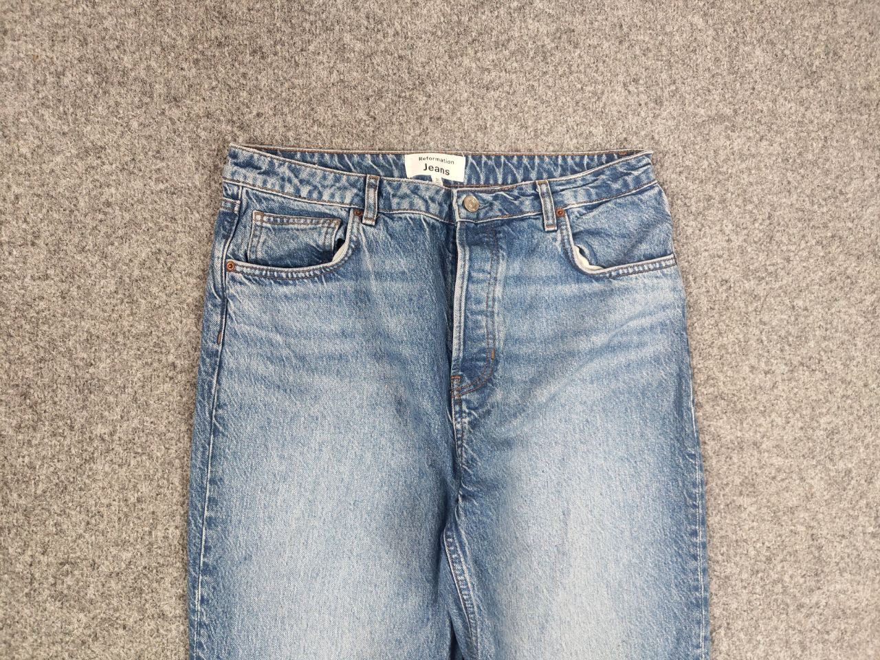 Reformation Reformation design jeans cynthia high rise Straight Denim Size 31" - 3 Thumbnail
