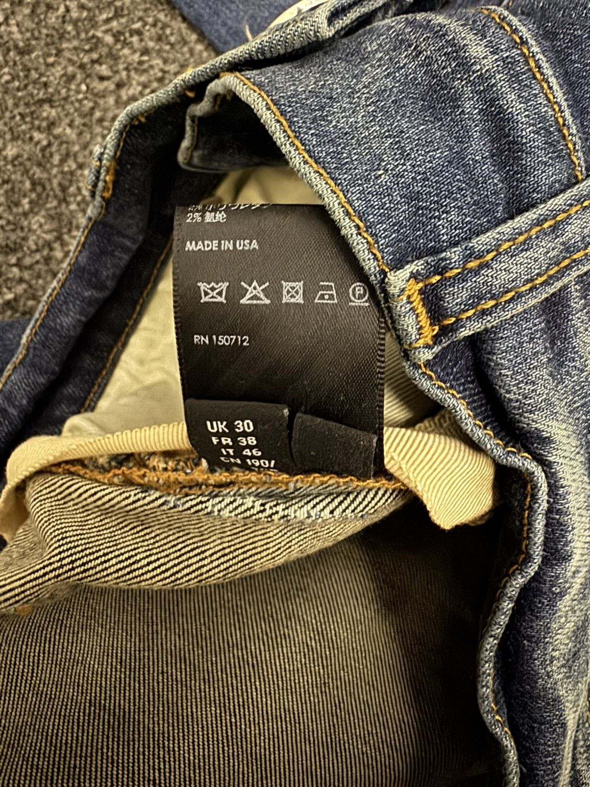 Amiri Amiri Deep Classic Indigo Stack Jeans Size US 30 / EU 46 - 8 Thumbnail