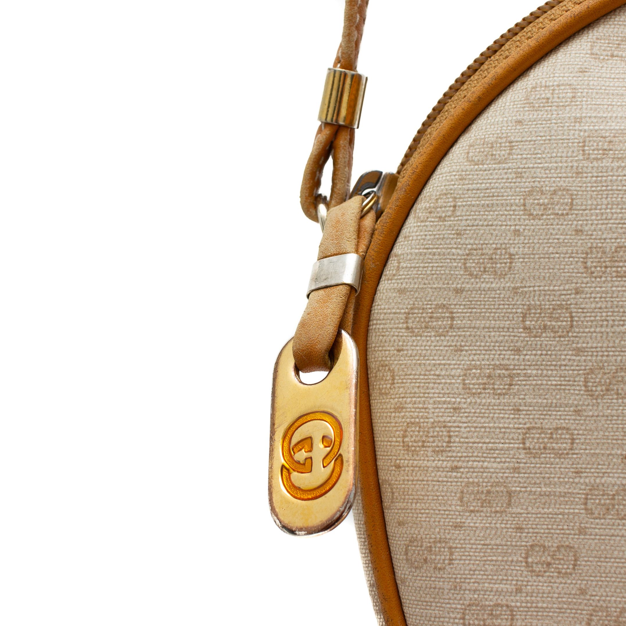 Gucci × Vintage GUCCI Vintage Shoulder/Crosbody Bag Beige Monogram Size ONE SIZE - 8 Thumbnail