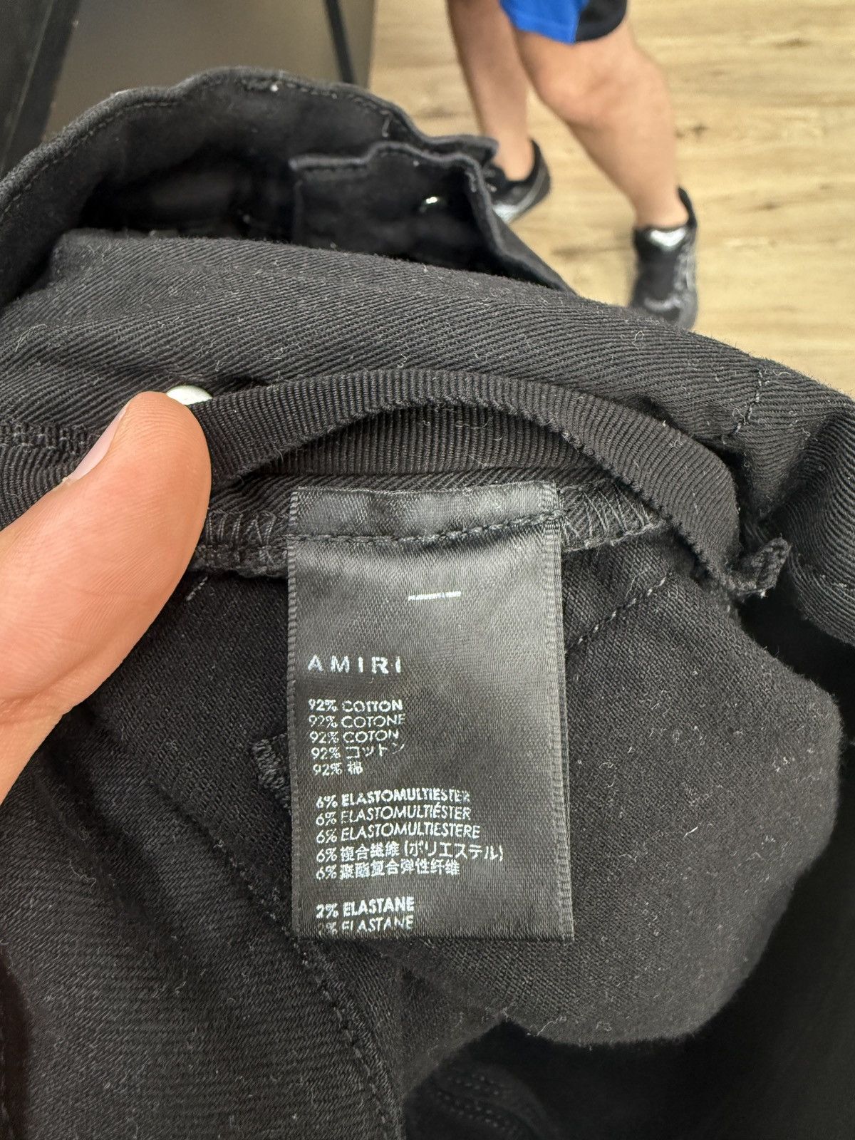 Amiri Amiri Black Denim Jeans Size US 31 - 8 Thumbnail