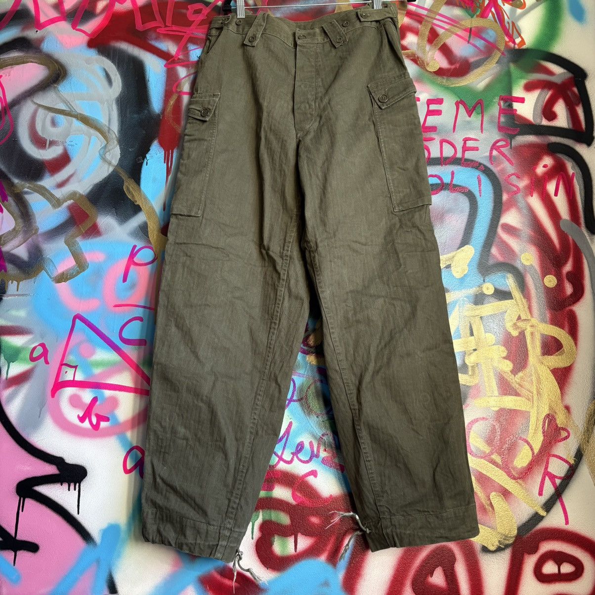 Vintage Vintage Dutch Green Military Army Cargo Pants Size 32 Size US 32 / EU 48 - 2 Thumbnail