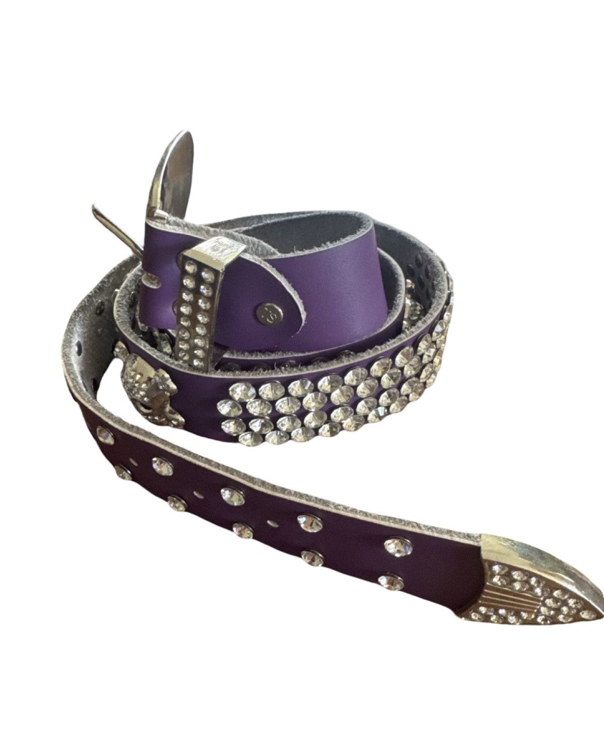 Other Purple Belt w/ Rhinestones Size 32 - 2 Thumbnail