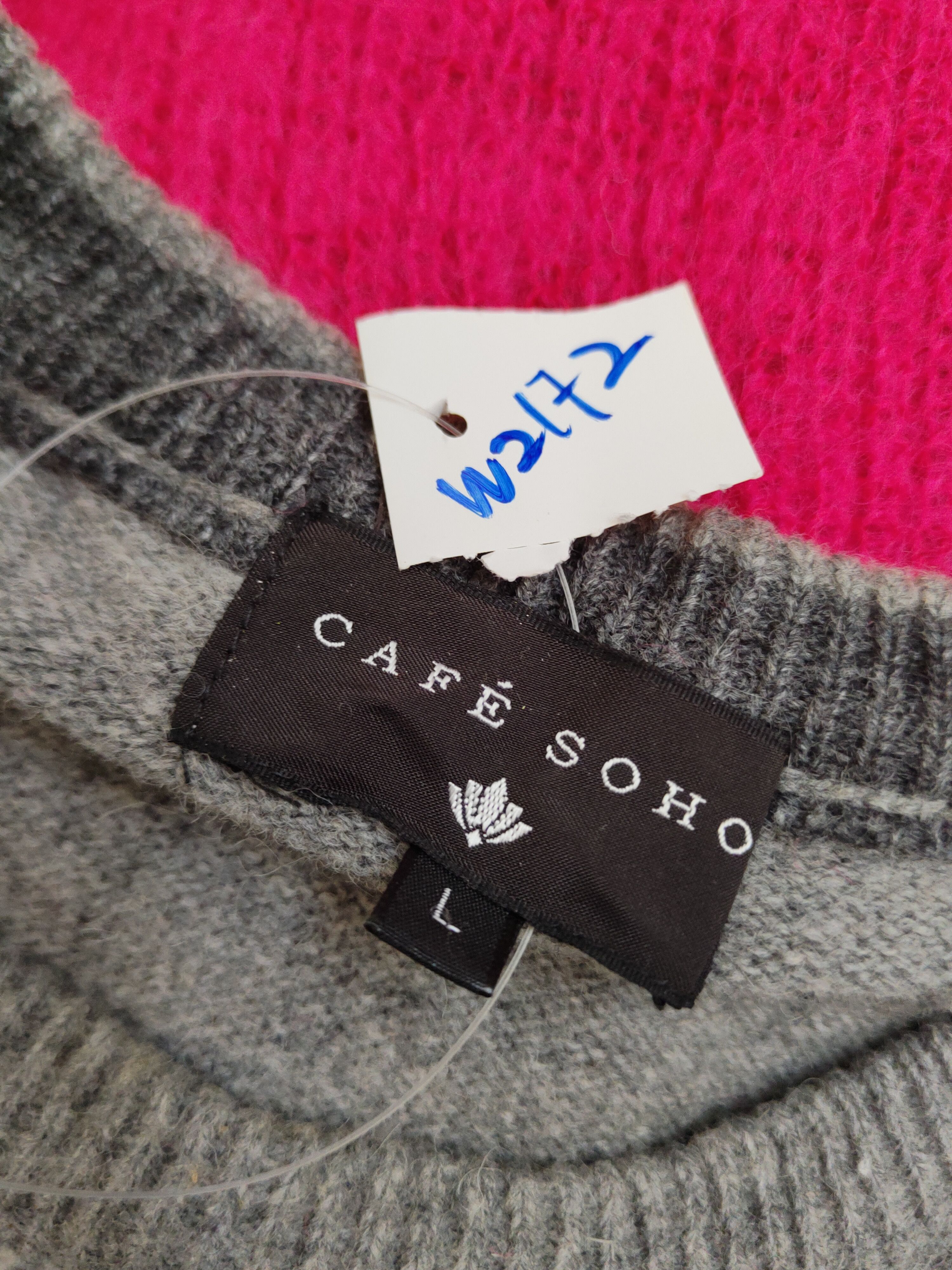 Vintage Cafe Soho Gray Knitwear Sweatshirts #W2172 Size US L / EU 52-54 / 3 - 11 Thumbnail