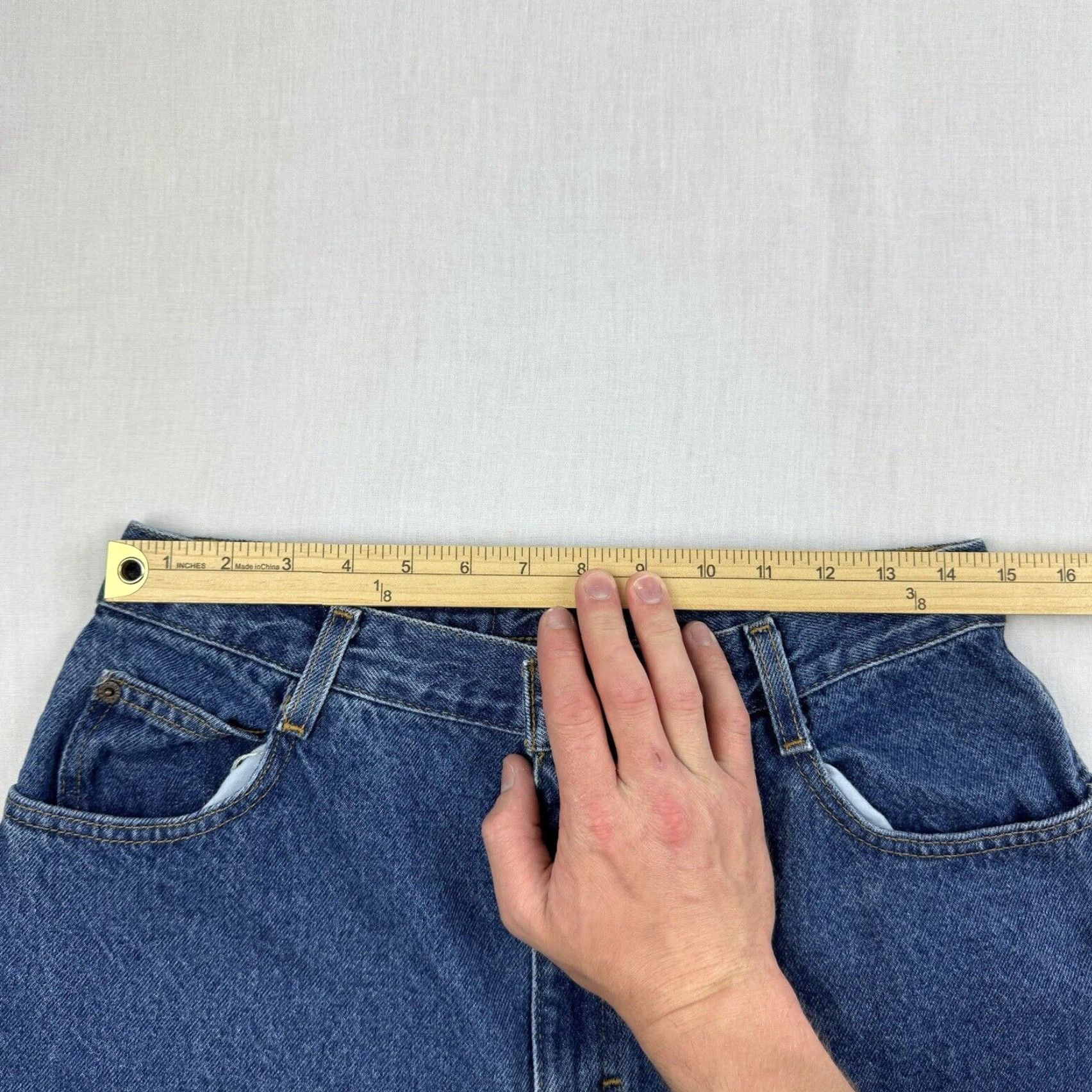 Vintage VINTAGE Gitano Jeans Womens 14 Petite Blue Mom Jeans High Waist 90s Grunge Y2K Jeans Womens 14 Petite Blue 90s Mom Gitano Size 36" / US 14 / IT 50 - 5 Thumbnail