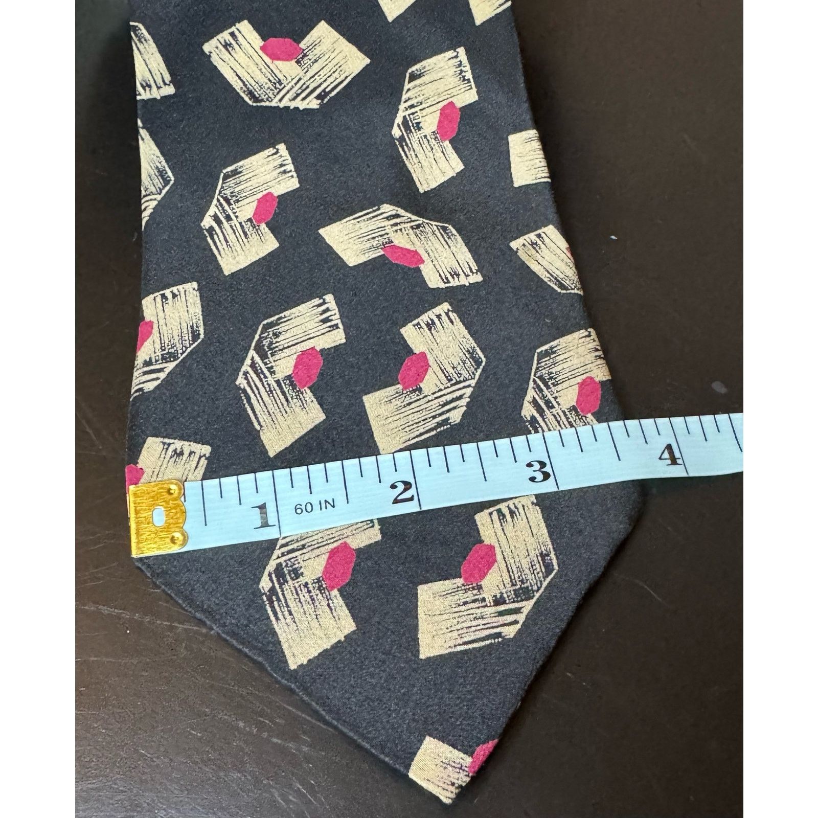 Valentino Valentino Cravatte Vintage Hand Made Silk Tie EUC Size ONE SIZE - 4 Thumbnail