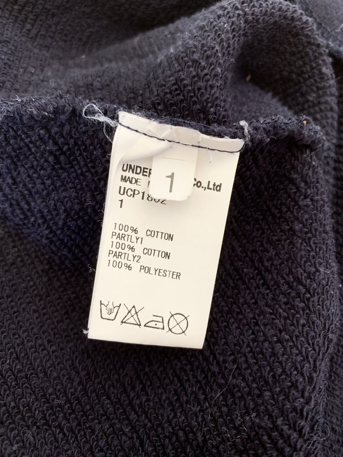 Jun Takahashi × Undercover Undercover Ghost Hand printed navy sweatshirt Size US M / EU 48-50 / 2 - 7 Thumbnail