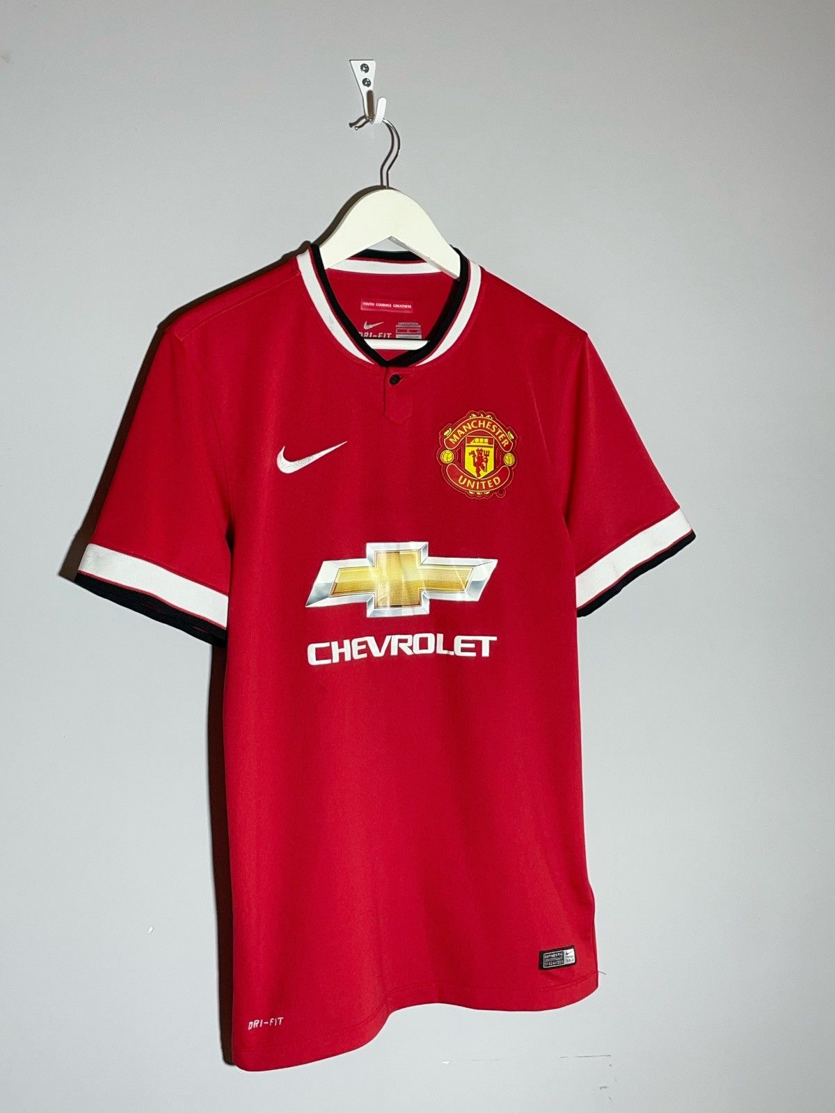 Nike Manchester United Nike Y2K Streetwear 2014/15 Football Shirt Size US S / EU 44-46 / 1 - 2 Thumbnail
