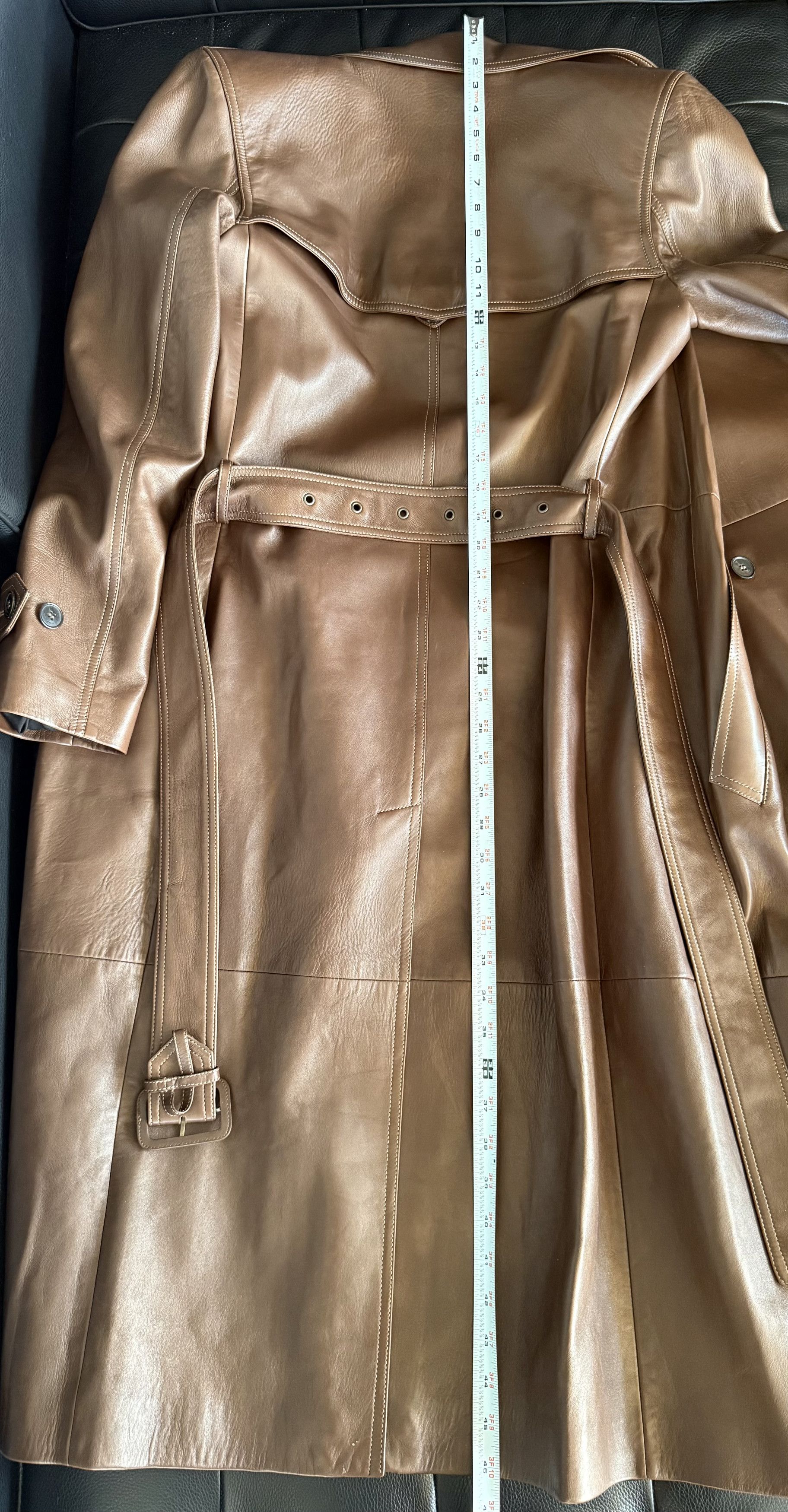 Saint Laurent Paris Saint Laurent Spring/Summer 2023 Runway Lamb Leather Coat Size US XS / EU 42 / 0 - 10 Thumbnail