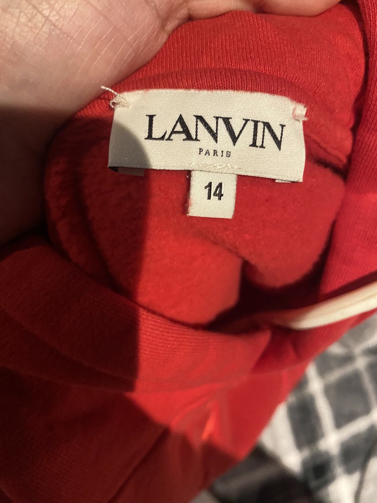 Lanvin Red Lanvin youth size hoodie Size US XS / EU 42 / 0 - 4 Thumbnail