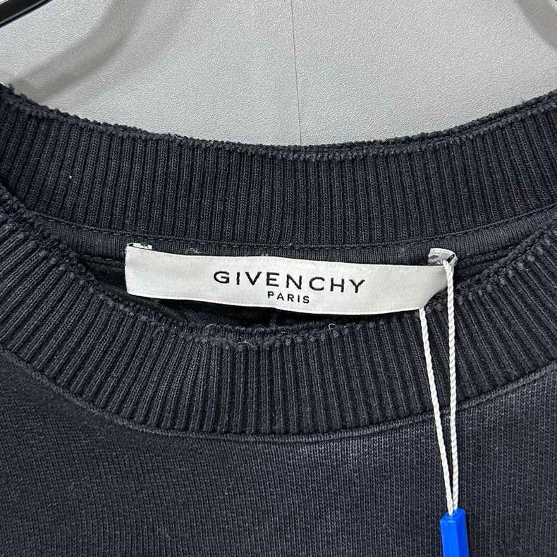 Givenchy Givenchy Black large hole letter logo sweatshirt Size US XS / EU 42 / 0 - 5 Thumbnail