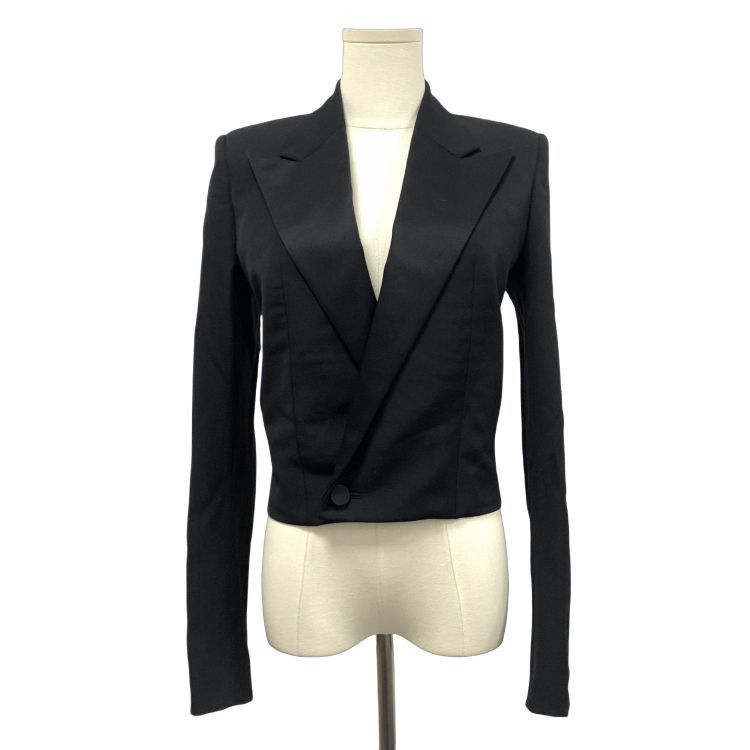 Saint Laurent Paris Saint Laurent Black Wool Blazer Size 34 Size XS / US 0-2 / IT 36-38 - 1 Thumbnail
