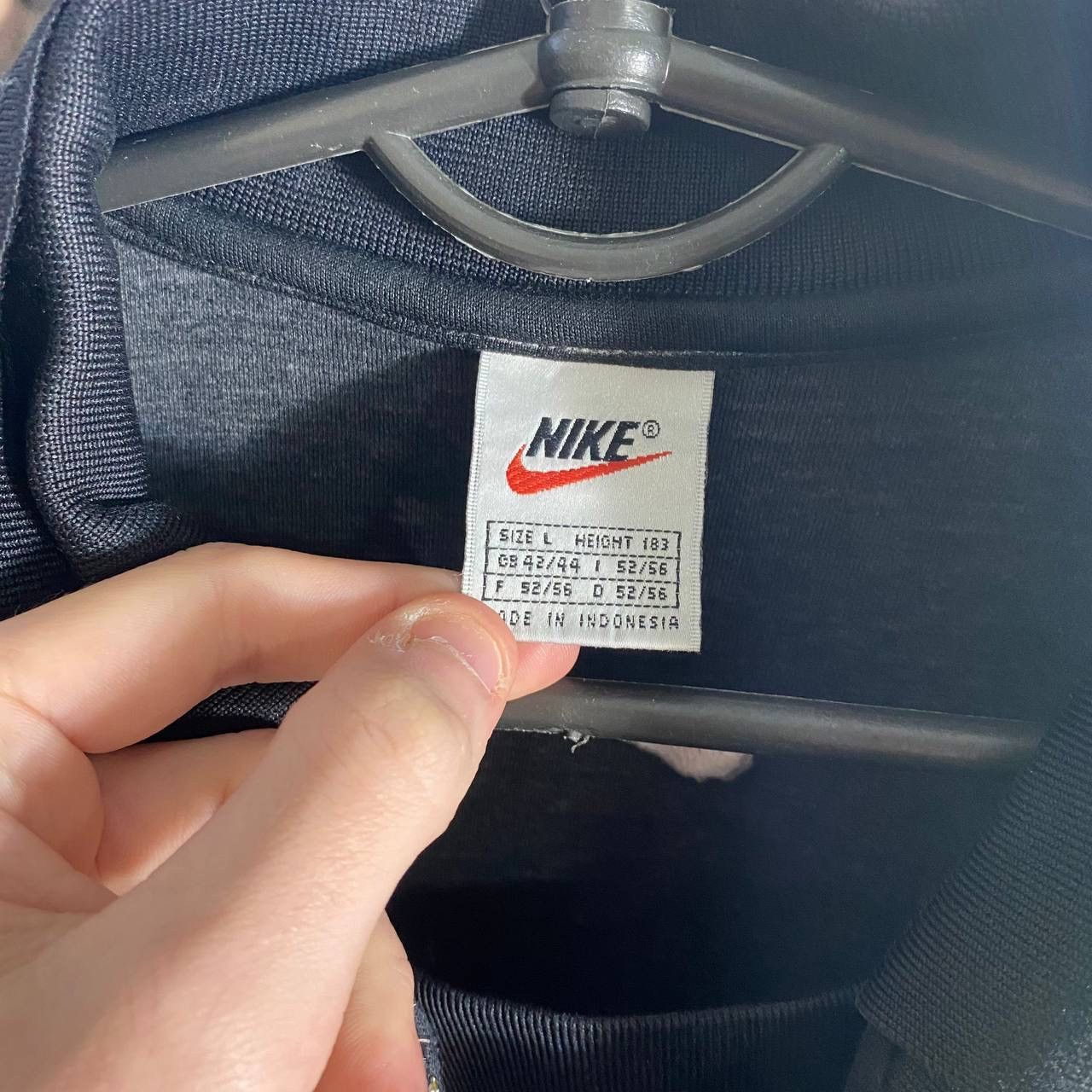 Nike Vintage 90's Nike Drill Big Swoosh 1/3 Zip Up Sweatshirt Size US L / EU 52-54 / 3 - 6 Thumbnail
