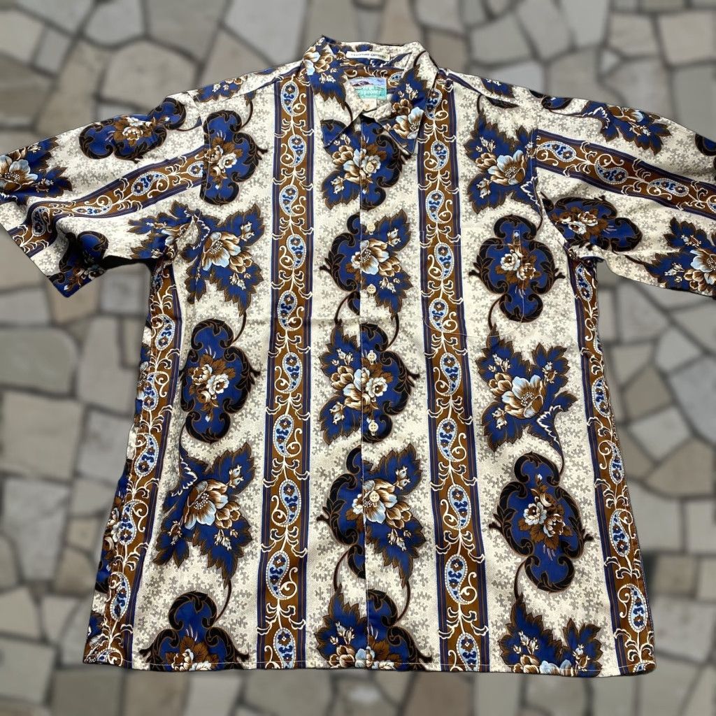 Reyn Spooner Hawaiian Shirt Mens Medium Multicolor Paisley Cotton Short Sleeve Button-Up Lightweight Mens