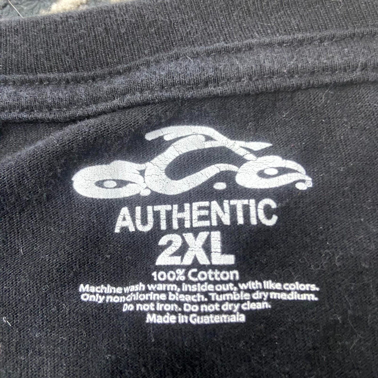 & Other Stories Orange County Choppers Y2K T Shirt Sz 2XL Black Grunge AOP Size US XXL / EU 58 / 5 - 5 Thumbnail