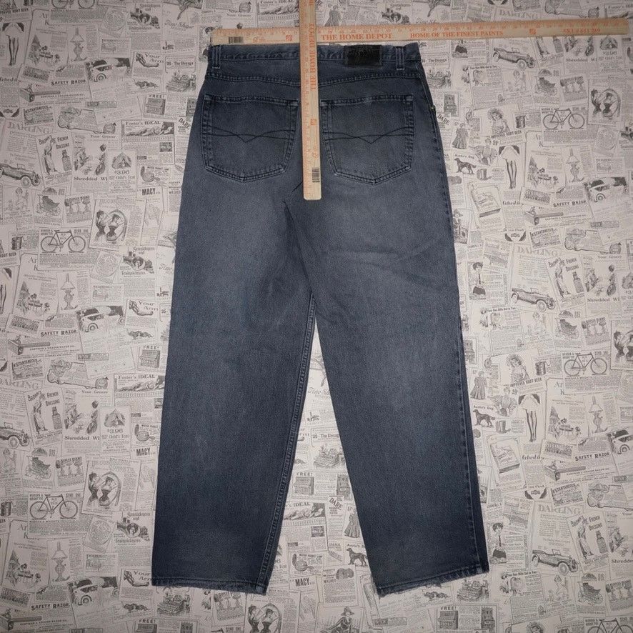 Anchor Blue 36 - Vintage Y2K Anchor blue baggy faded 2000s skate pants Size US 36 / EU 52 - 4 Thumbnail