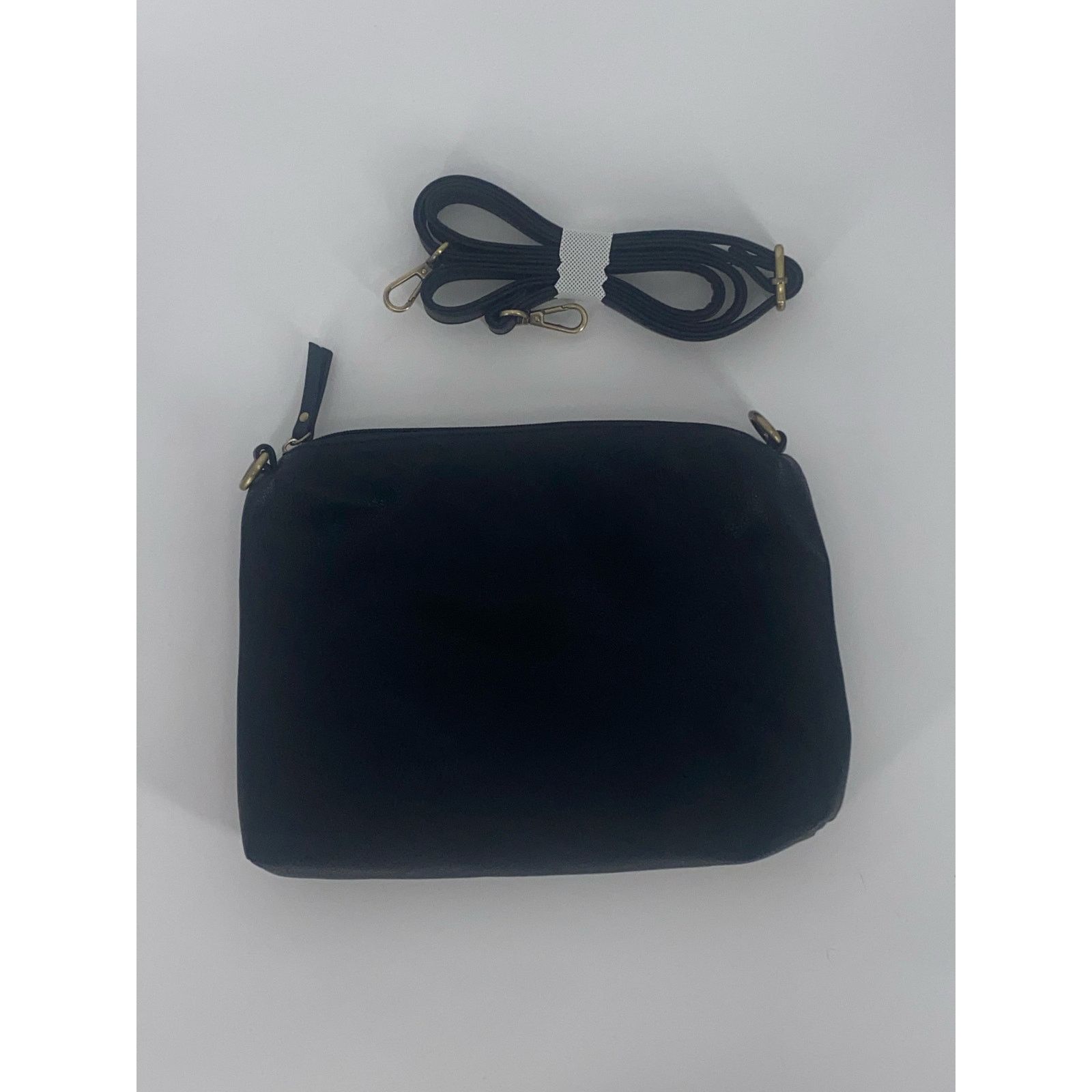 Joya JOY Black Pebbled Leather Adjustable Crossbody Size ONE SIZE - 1 Thumbnail
