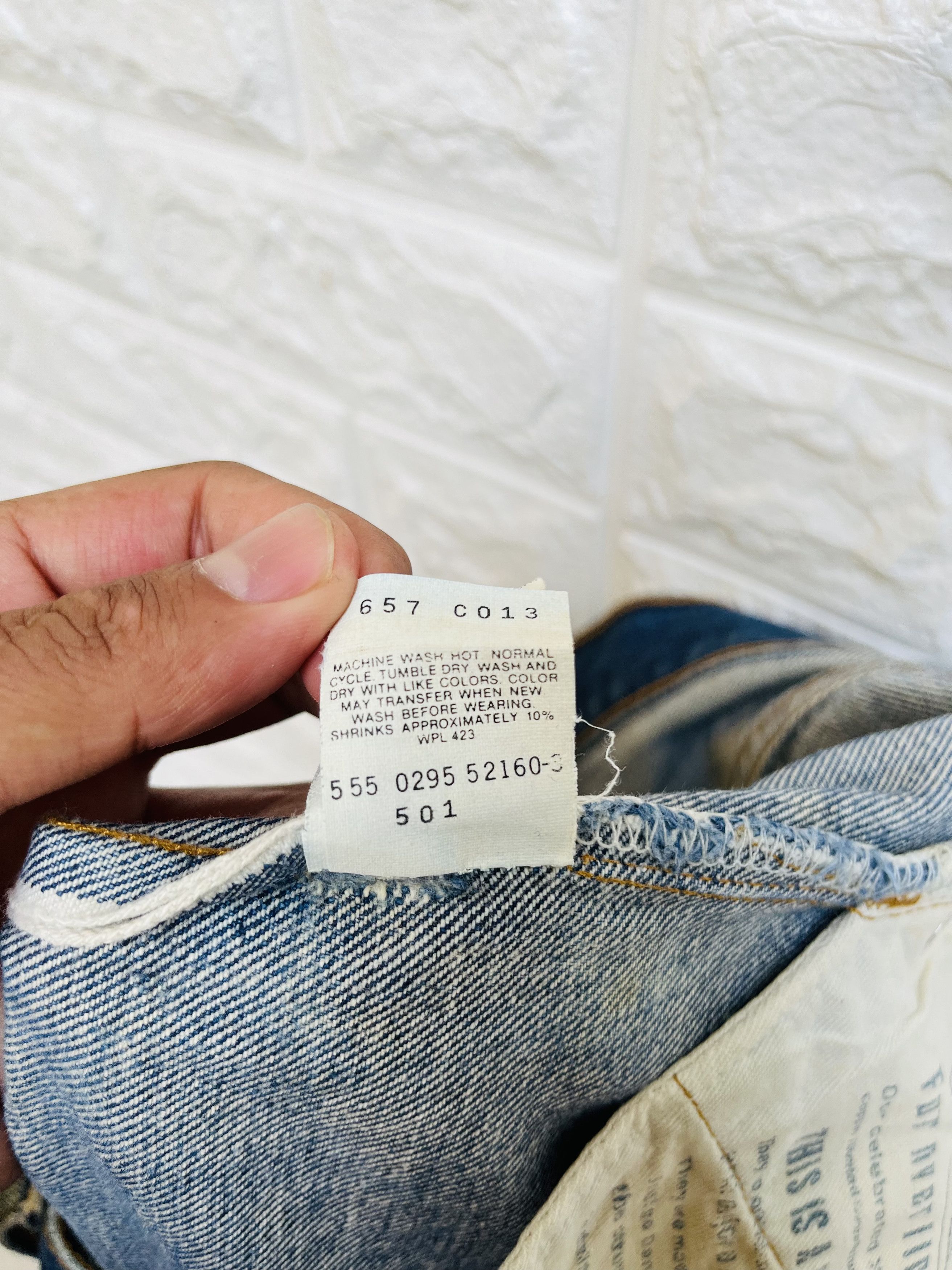 Levi's Vintage Clothing Vintage 80s Levis Big E Distressed Designer Fashion Style Size US 30 / EU 46 - 17 Thumbnail