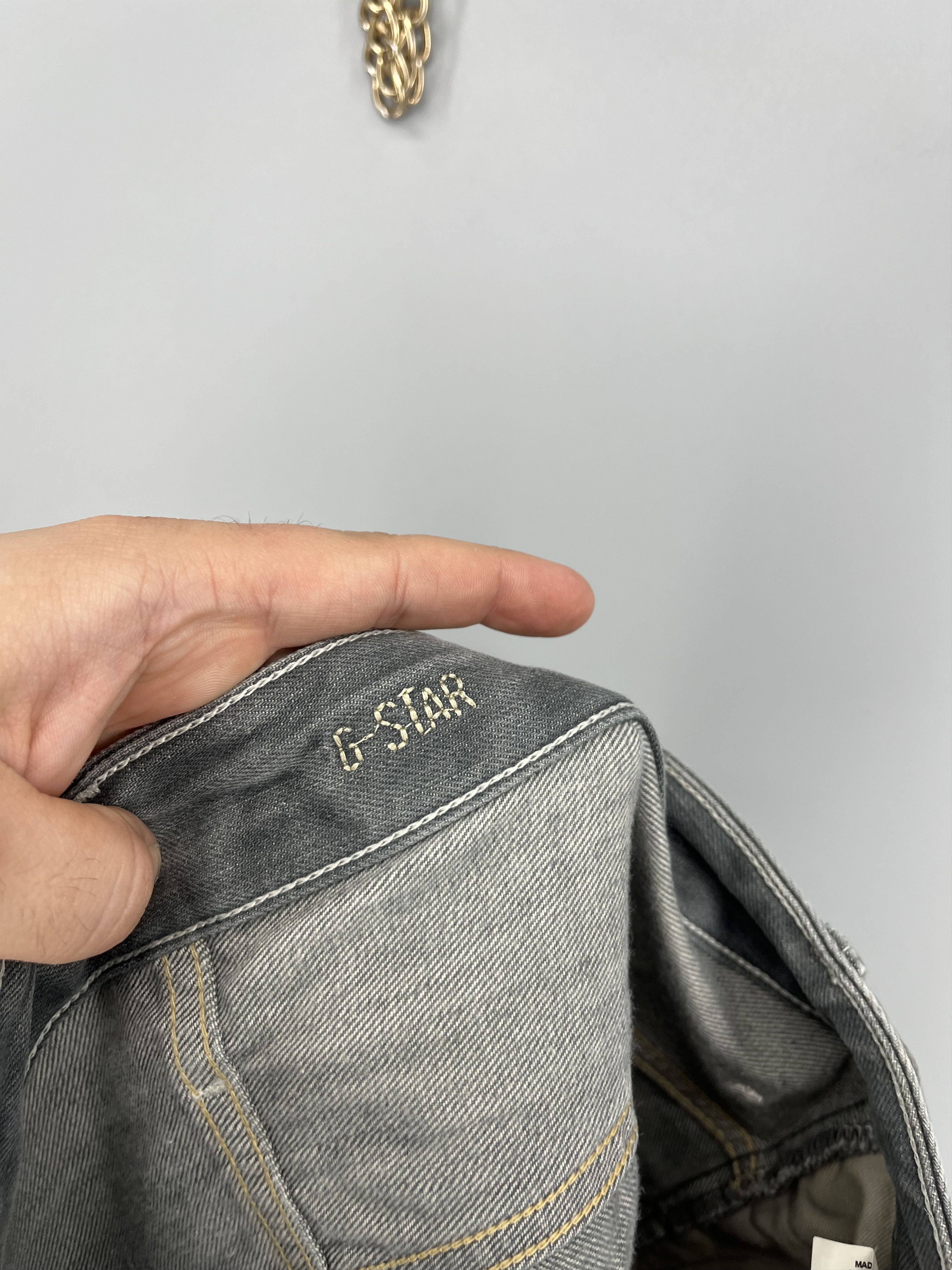 G-Star G-Star RAW GS01 Distressed Jeans Mens 33x34 Gray 3D Size US 33 - 16 Thumbnail