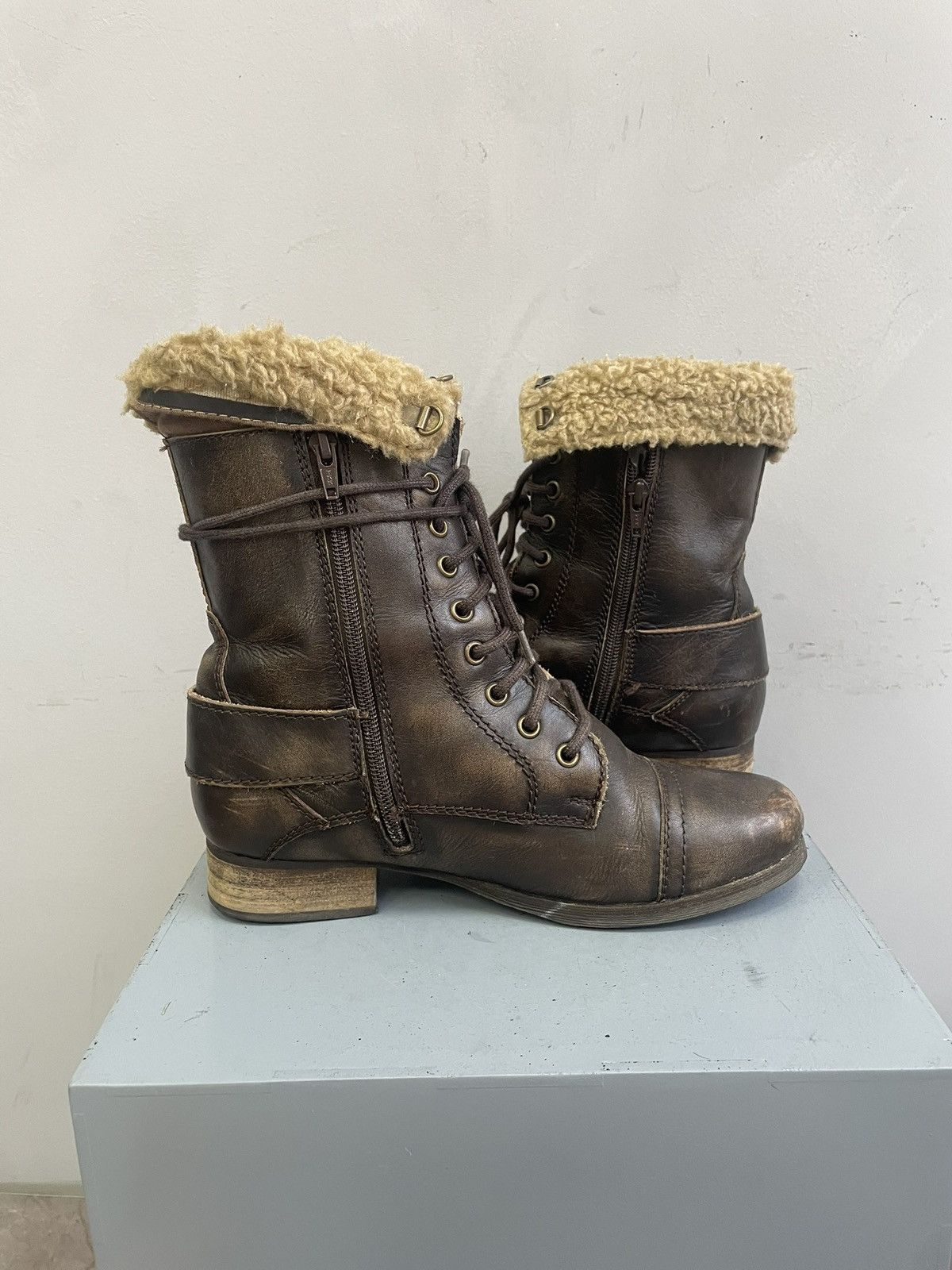 If Six Was Nine Winter guidi style leather avant garde boots y2k archive Size US 7.5 / EU 40-41 - 9 Thumbnail