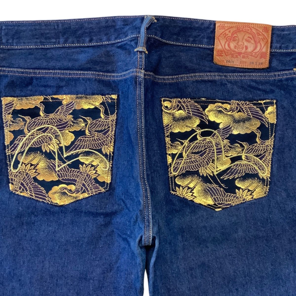 Evisu × Japanese Brand EVISU EMBROIDERED SEAGULL SELVEDGE JEANS Size US 38 / EU 54 - 4 Thumbnail