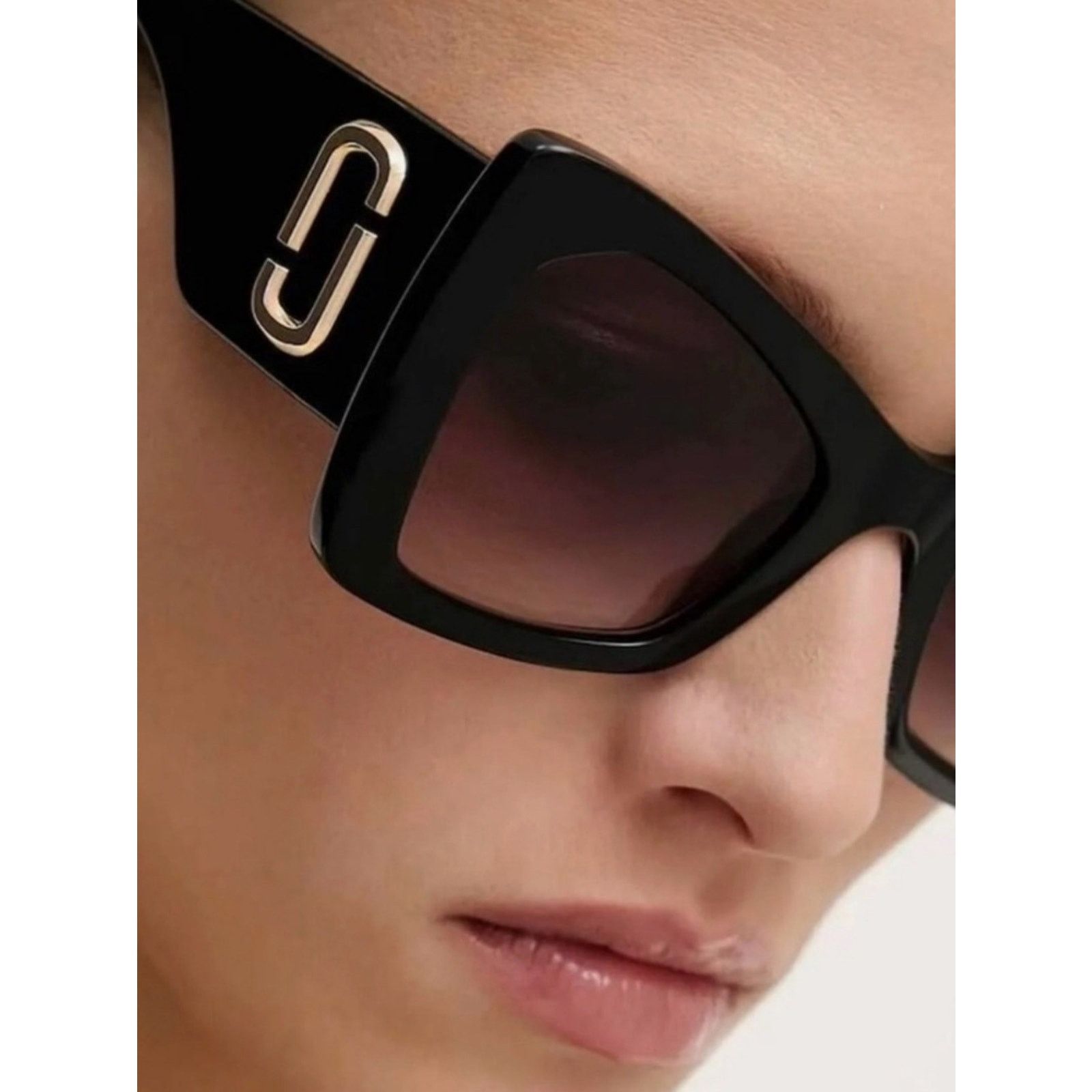 Marc Jacobs New Marc Jacobs MARC761/S 0LHFHA Women Burgundy Square Size ONE SIZE - 5 Thumbnail