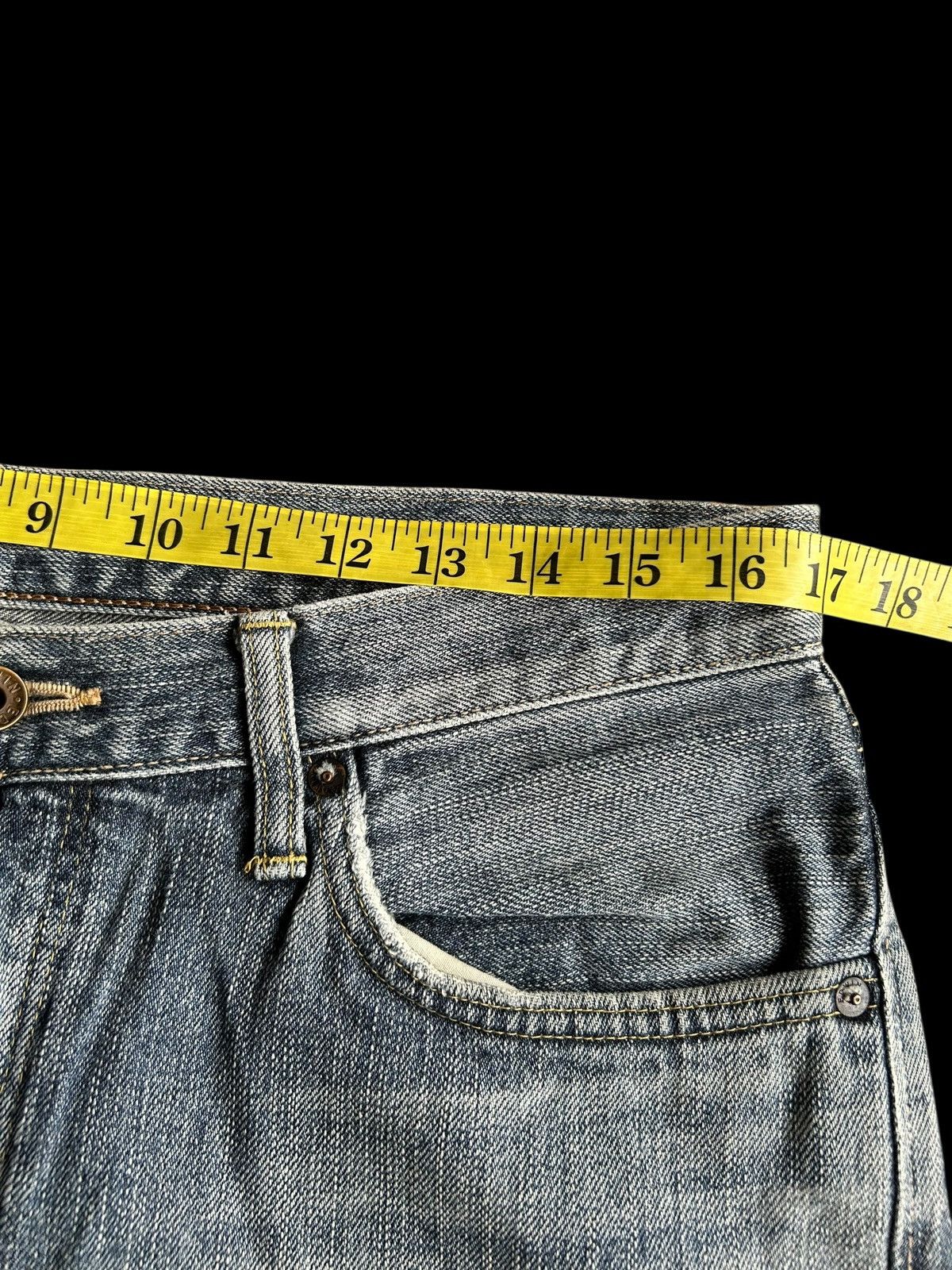 Japanese Brand × Kapital × Vintage Edwin Selvedge Distressed Japanese Denim Jeans Size US 34 / EU 50 - 15 Thumbnail