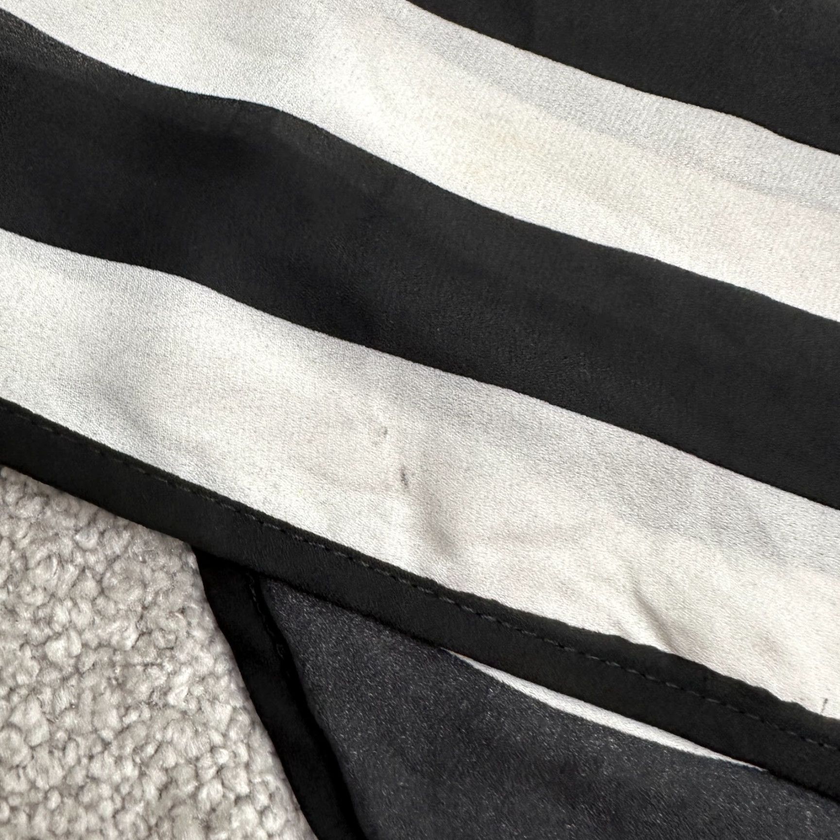 Vintage Ashley Stewart Tunic Blouse Womens 12 Blue White Black Striped Sleeveless Casual Shirt Size XL / US 12-14 / IT 48-50 - 6 Thumbnail