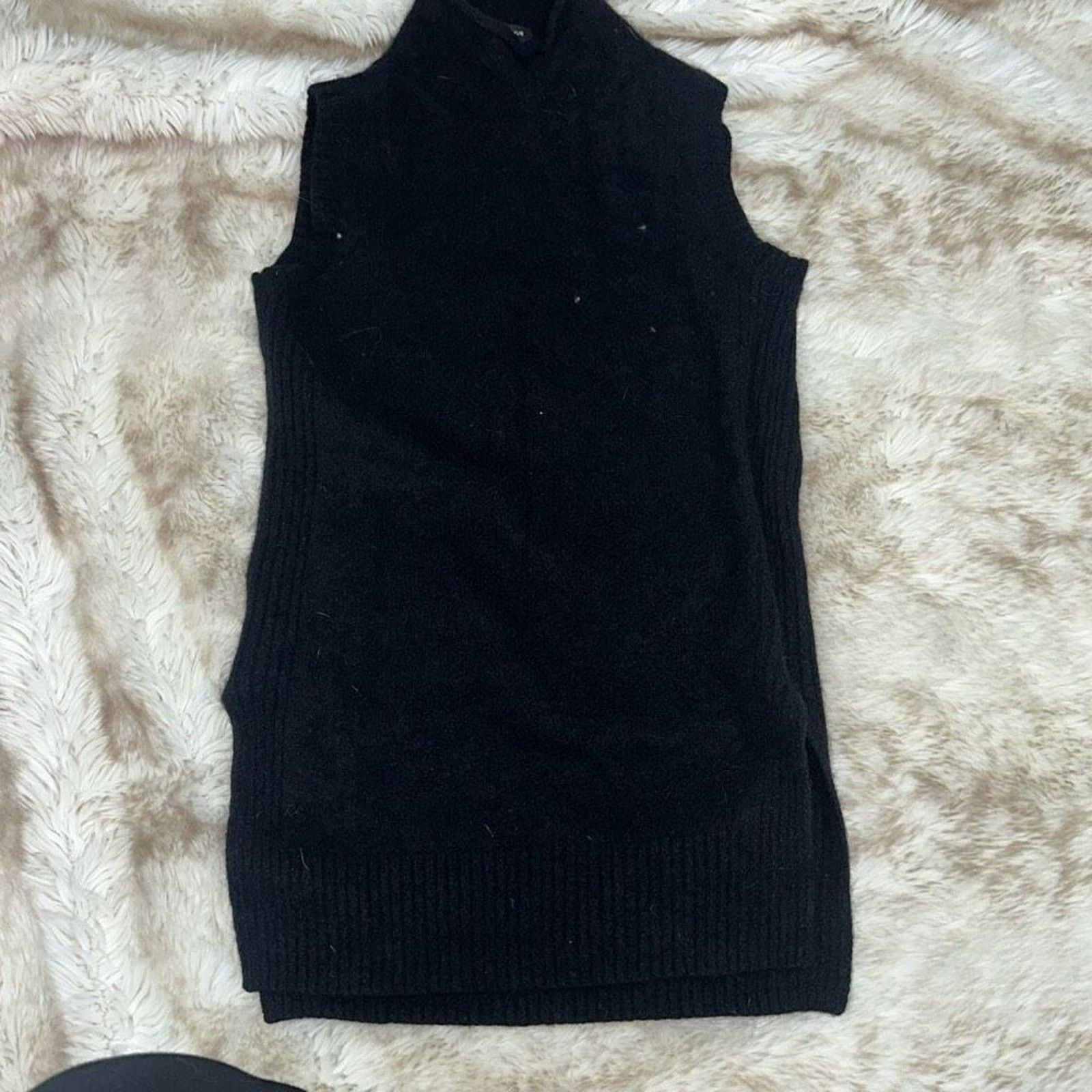 Saks Fifth Avenue Saks Fifth Avenue Cashmere Black Turtleneck | Sz XS Size XS / US 0-2 / IT 36-38 - 2 Thumbnail