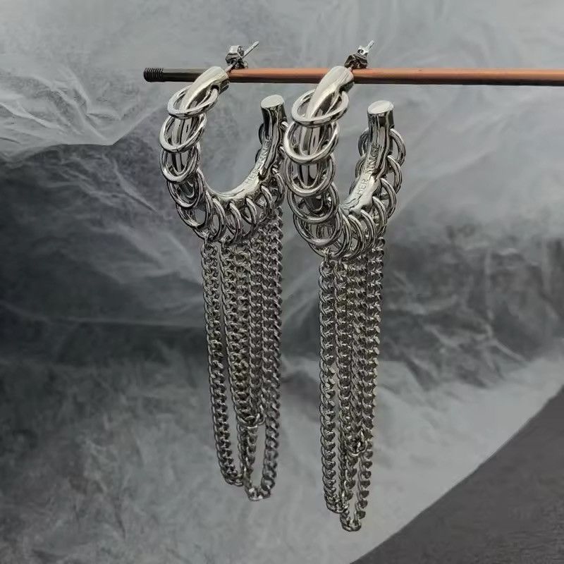 Jewelry Exaggerated Long Tassel Earrings Size ONE SIZE - 2 Thumbnail