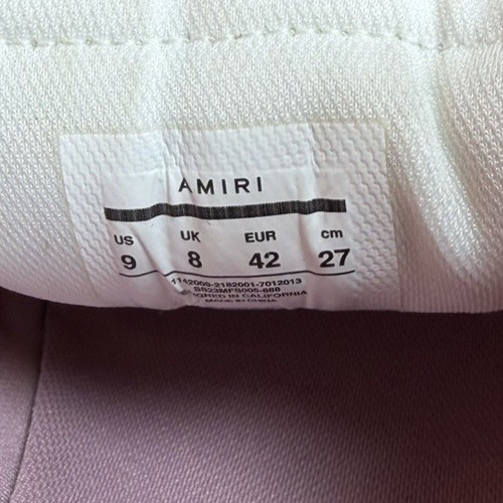 Amiri Size 42EU/9US - Amiri Skel Top Low Pink White Size US 9 / EU 42 - 8 Thumbnail