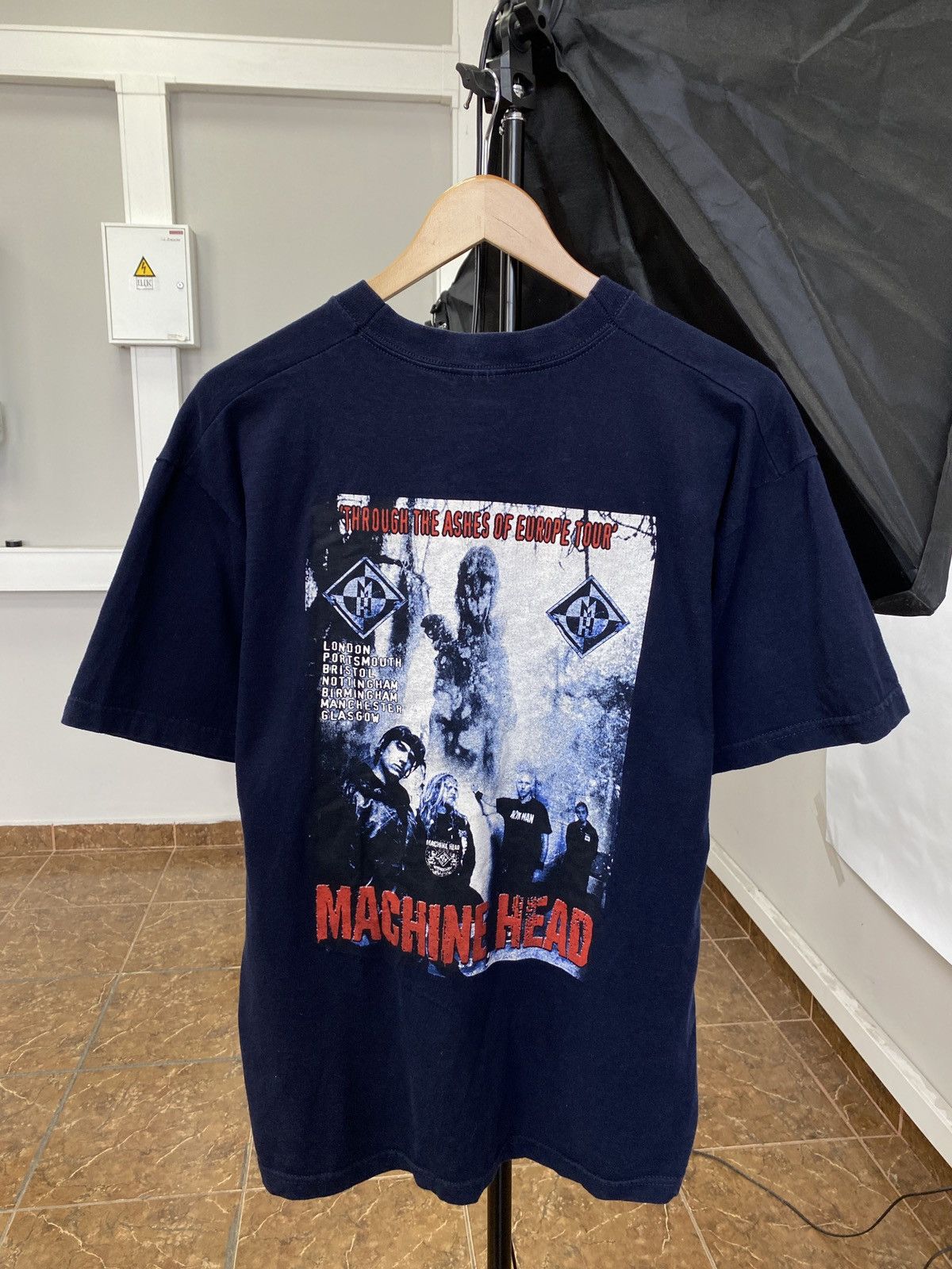 Band Tees Vintage 90s Machine Head Europe Tour T-Shirt Band Rock Rare Size US L / EU 52-54 / 3 - 1 Thumbnail