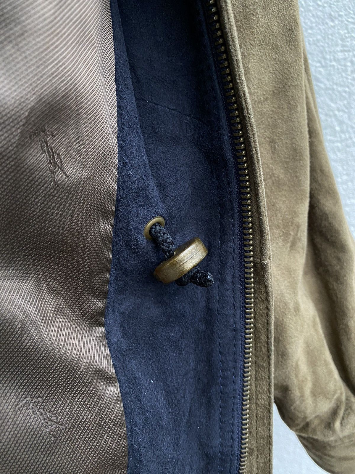 Yves Saint Laurent 90’s Suede YSL Leather Jacket Soft Beige/Brown Size US L / EU 52-54 / 3 - 15 Thumbnail