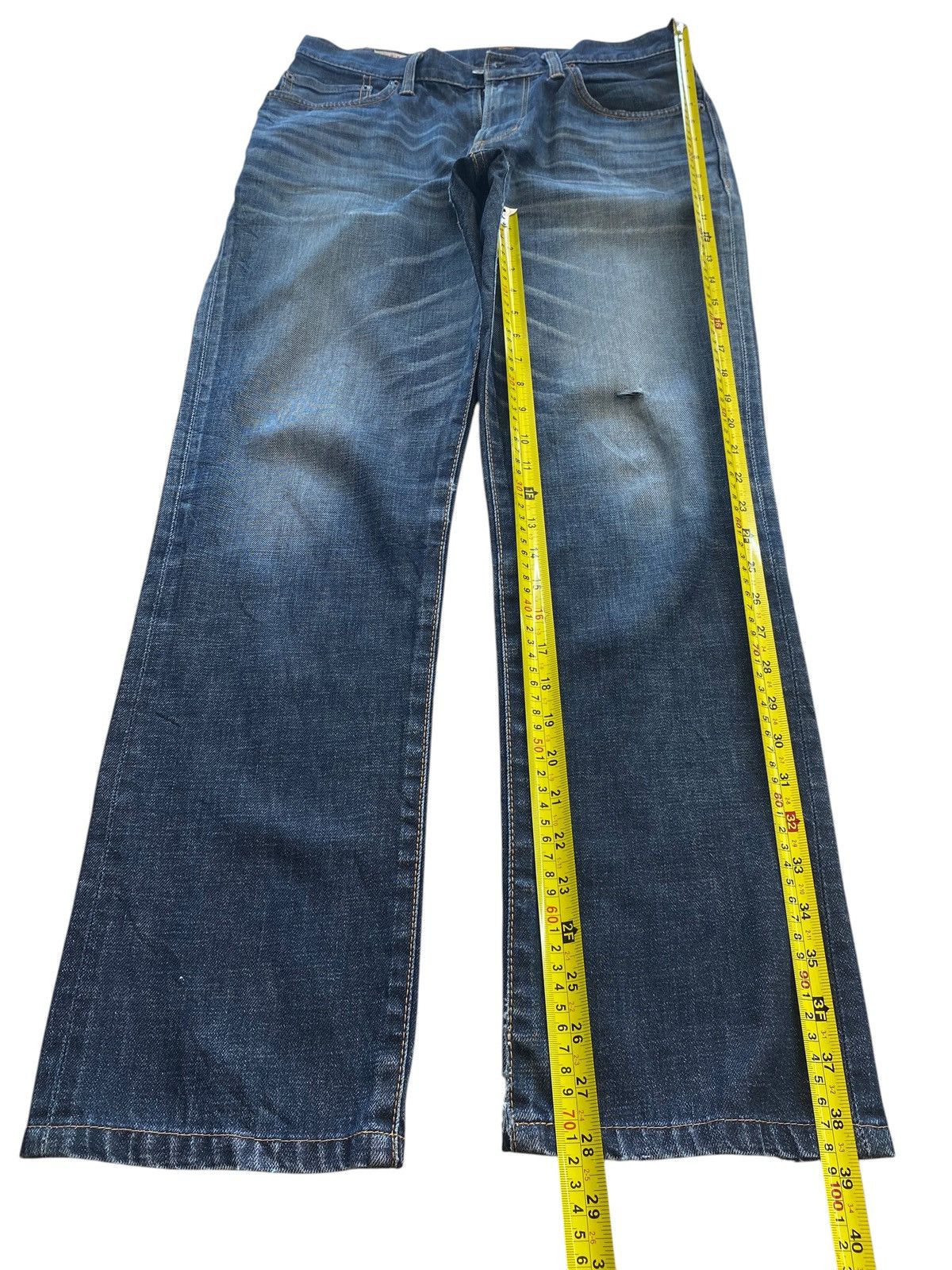 Edwin Vintage Edwin Whiskers Faded Wash Style Loose Jeans Size US 30 / EU 46 - 6 Thumbnail