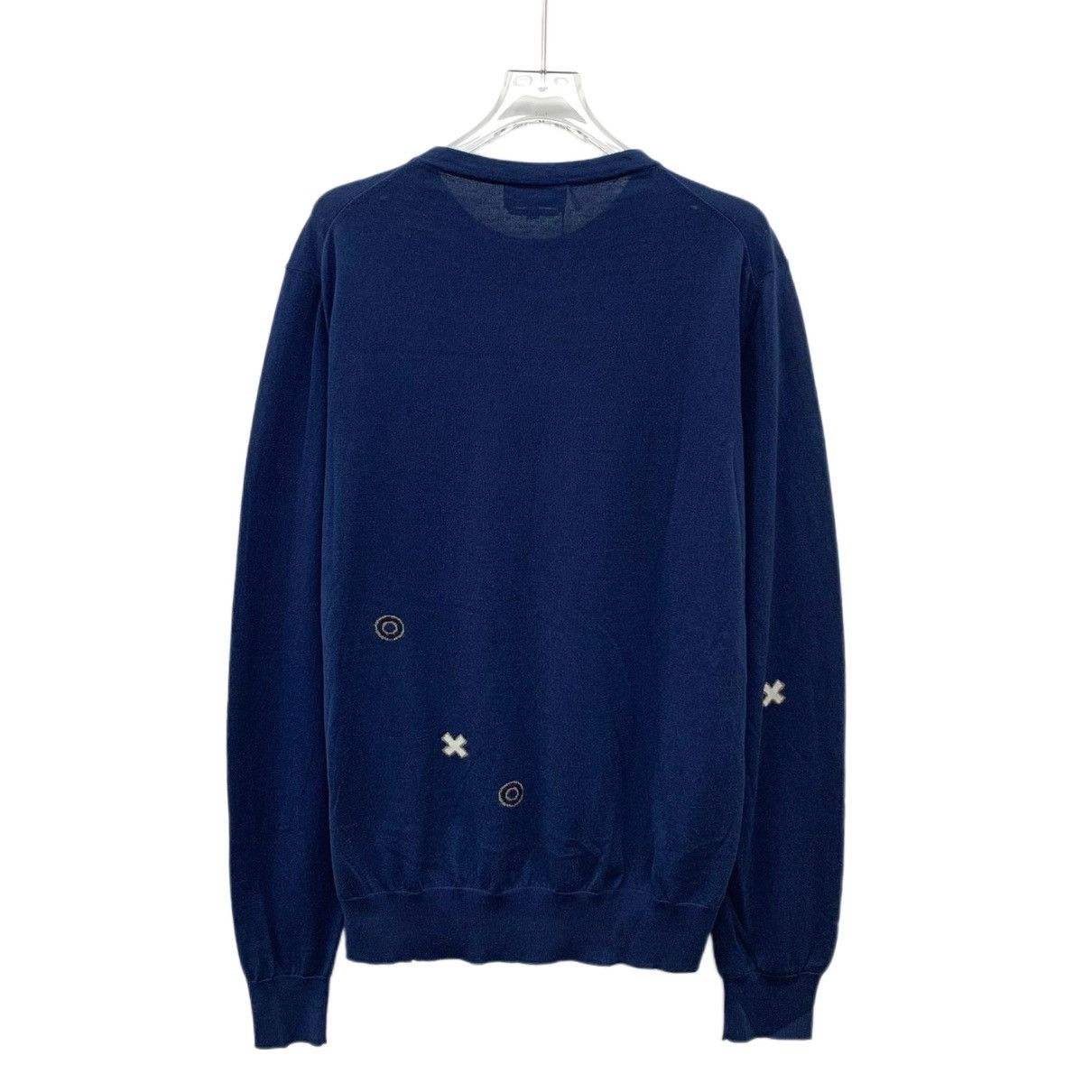 Hermes Hermes Checkerboard Pattern Long Sleeve Knit Sweater K26WX Size US L / EU 52-54 / 3 - 2 Thumbnail