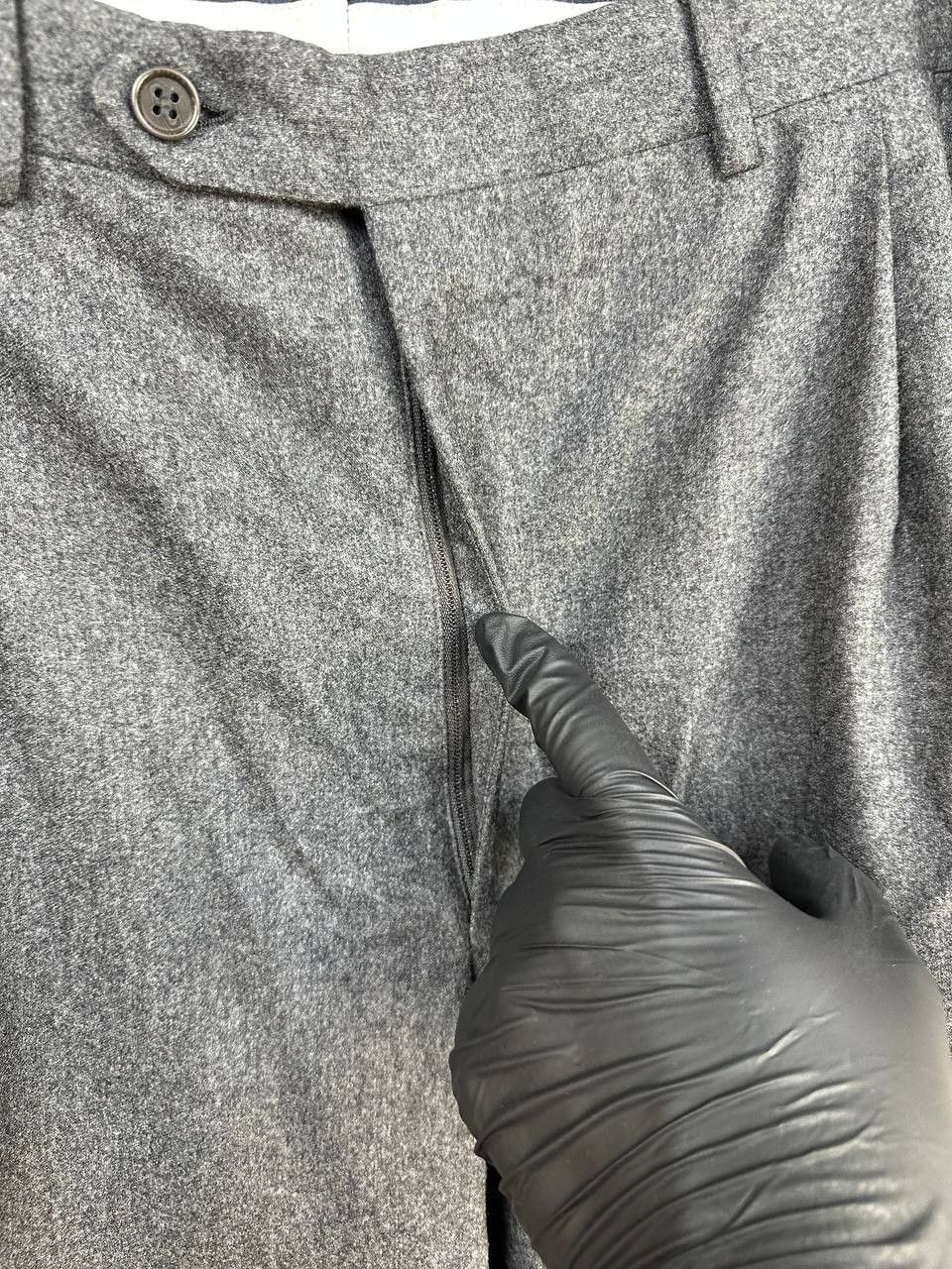 Canali RRP $650 Canali Wool Tailored Dress Trousers Grey Italy Size US 42 / EU 58 - 10 Thumbnail