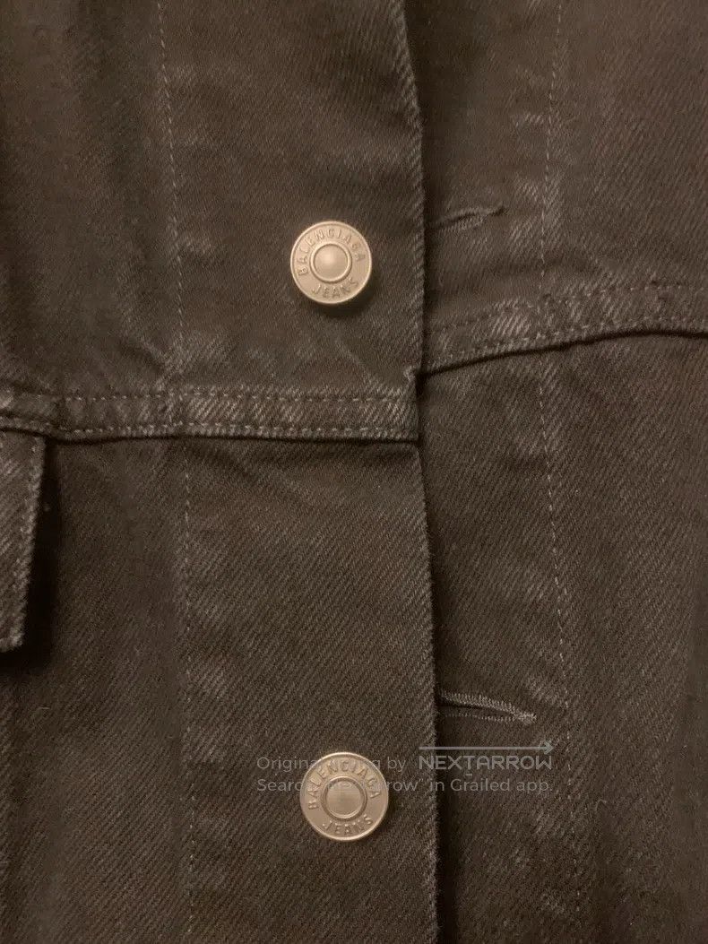 Balenciaga Balenciaga Black Denim Jacket Size XS / US 0-2 / IT 36-38 - 4 Thumbnail
