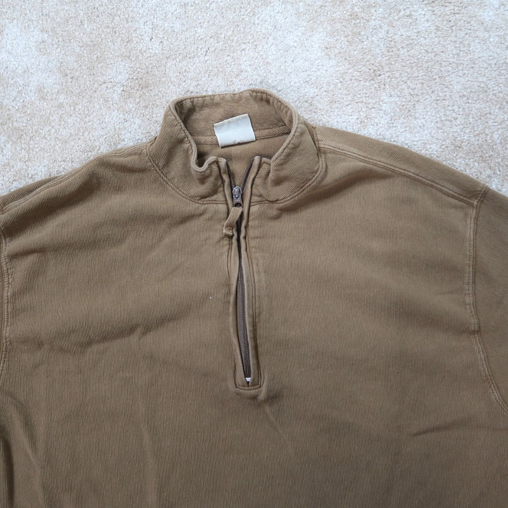 Vintage VINTAGE Woolrich Sweatshirt Pullover 2XL Long Sleeve Brown 1/2 Zip Mock Neck Zipper Men Regular Knit Fleece Size US XXL / EU 58 / 5 - 2 Thumbnail