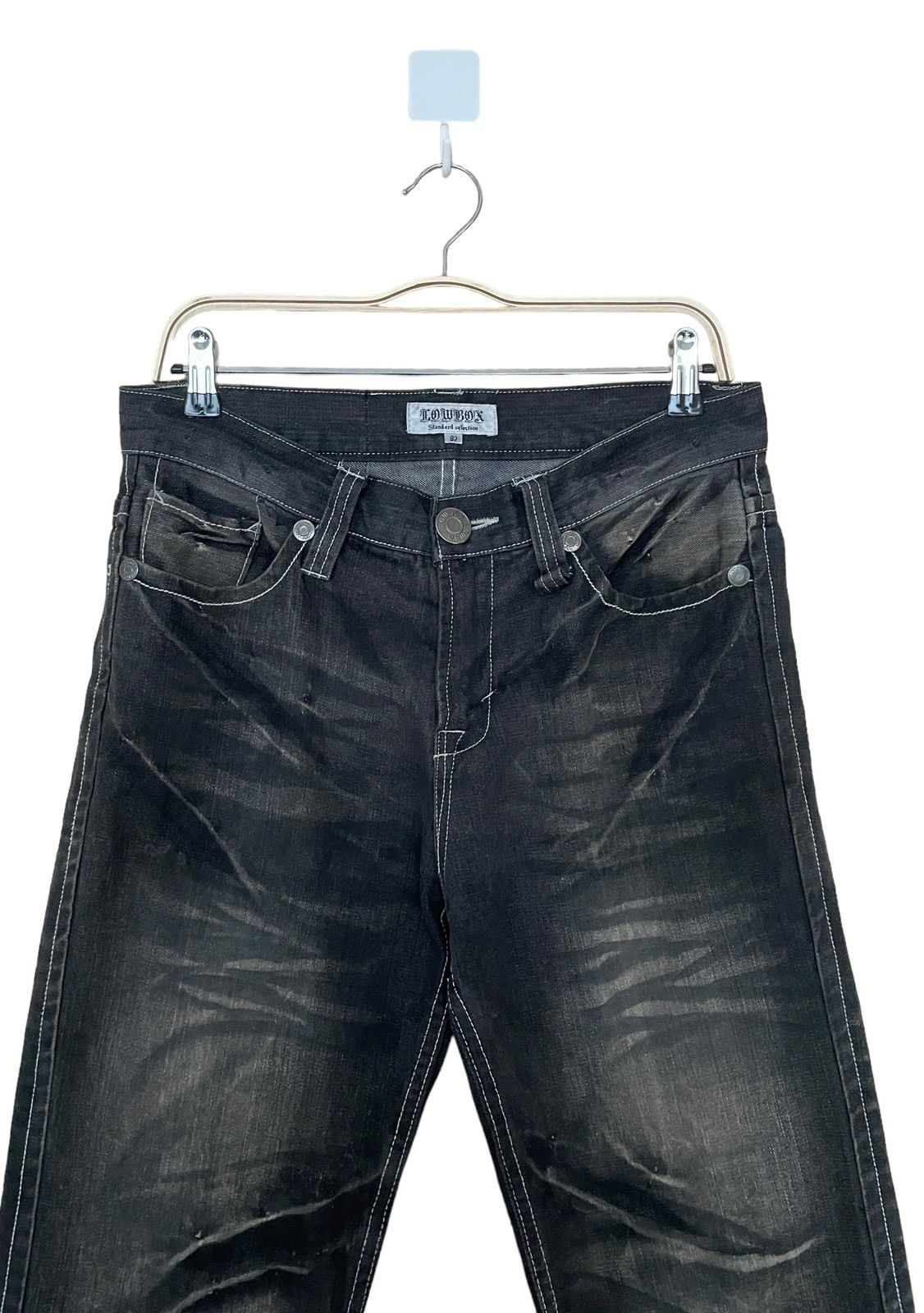 If Six Was Nine × LOWBOX × Le Grande Bleu (L.G.B.) Vintage Brand Lowbox Jeans 1990s Size US 30 / EU 46 - 3 Thumbnail